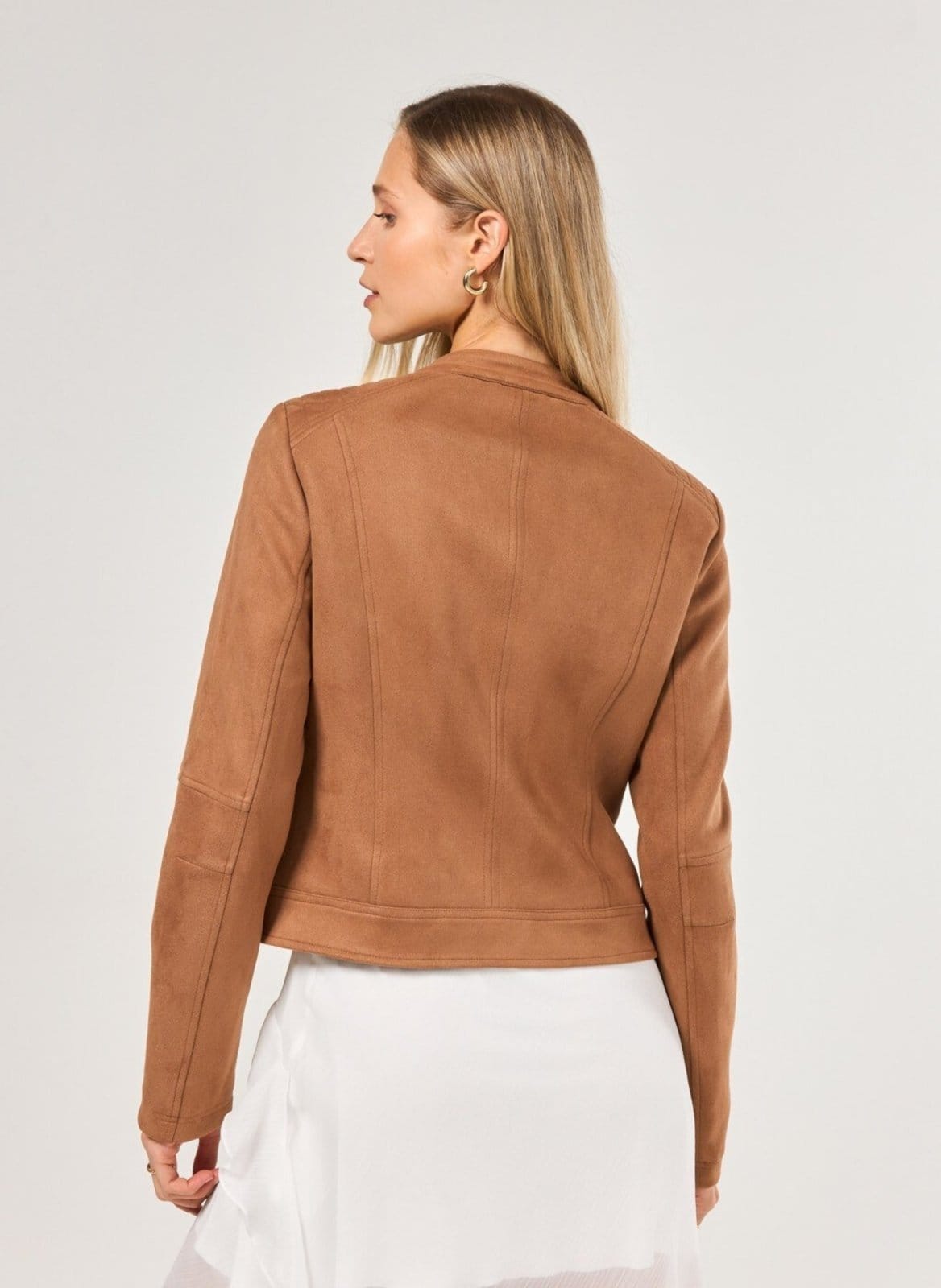 Vista 2 Jaqueta Suede Youcom marrom