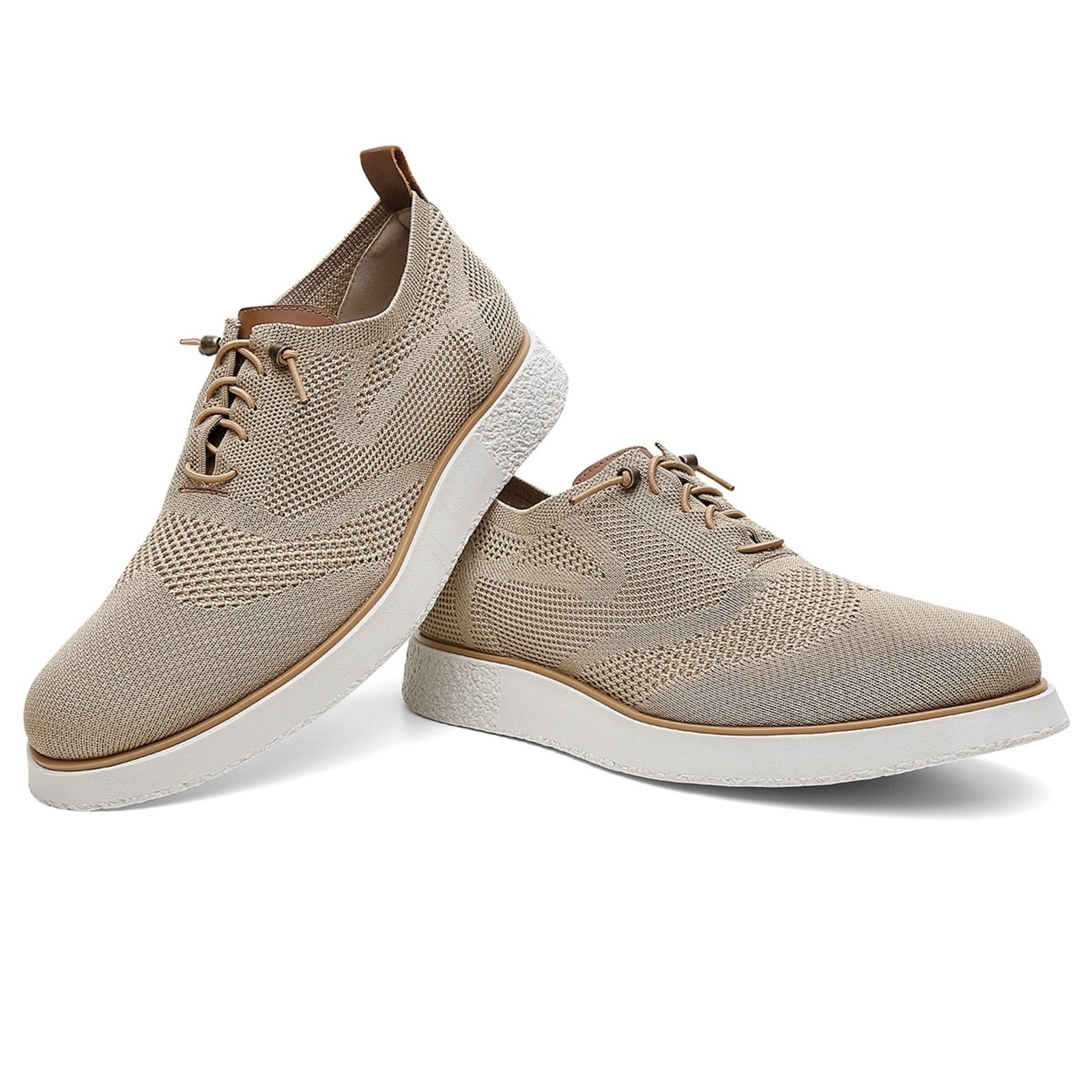 Vista 2 Tênis Masculino Centuria Casual Knit Centuria Calçados bege