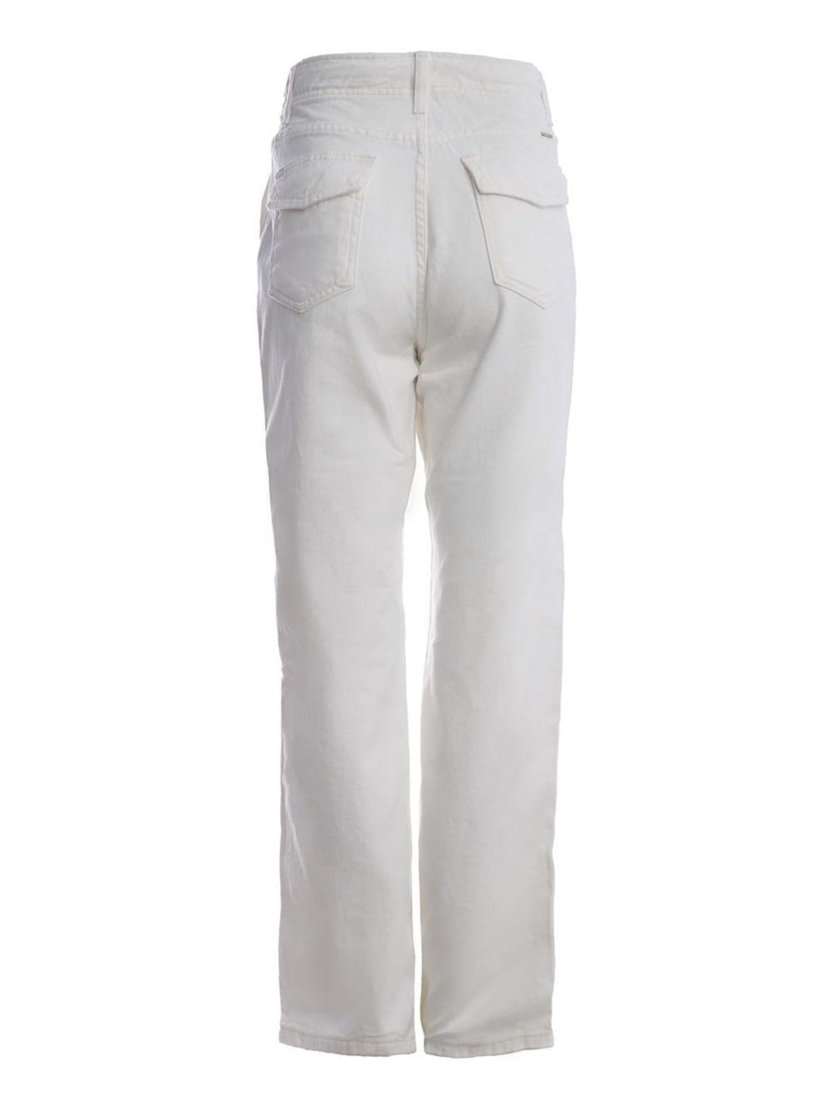 Vista 2 Calça Sarja Reta Sawary Feminina OFF WHITE Sawary off-white white