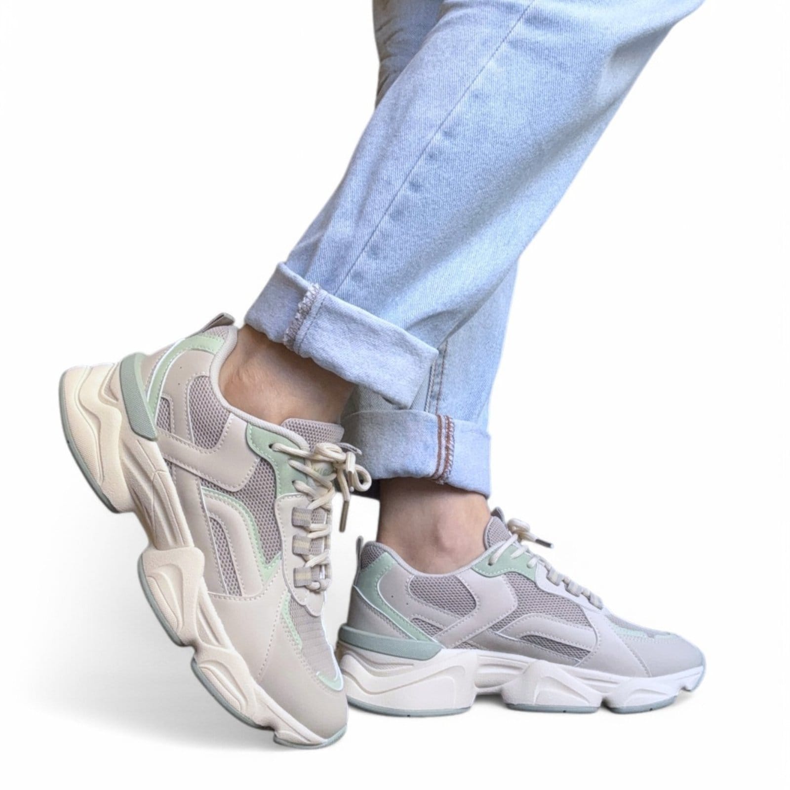 Vista 2 Tênis Feminino Sola Alta Ramarim 2590132-2 RAMARIM bege