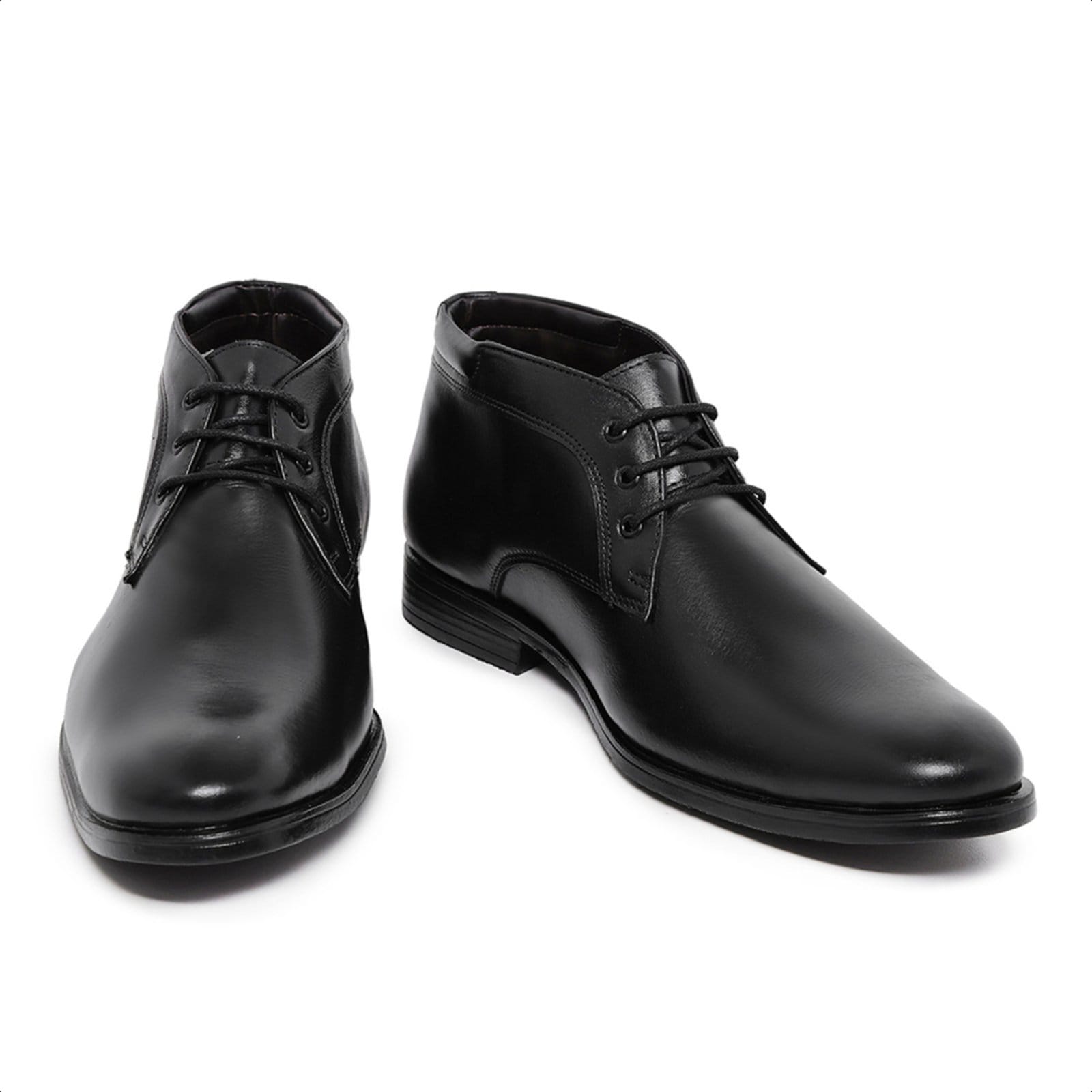 Vista 2 Bota Social Malbork Ankle Masculina Couro Látego 672P Malbork preto