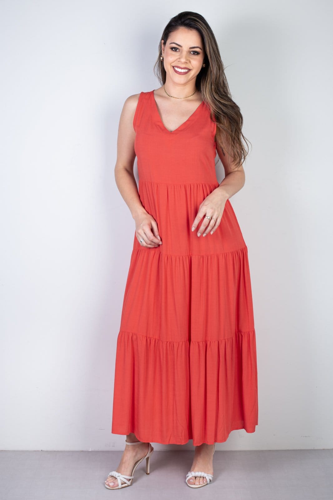 Vestido Enluaze Midi Regata Babados 51290
