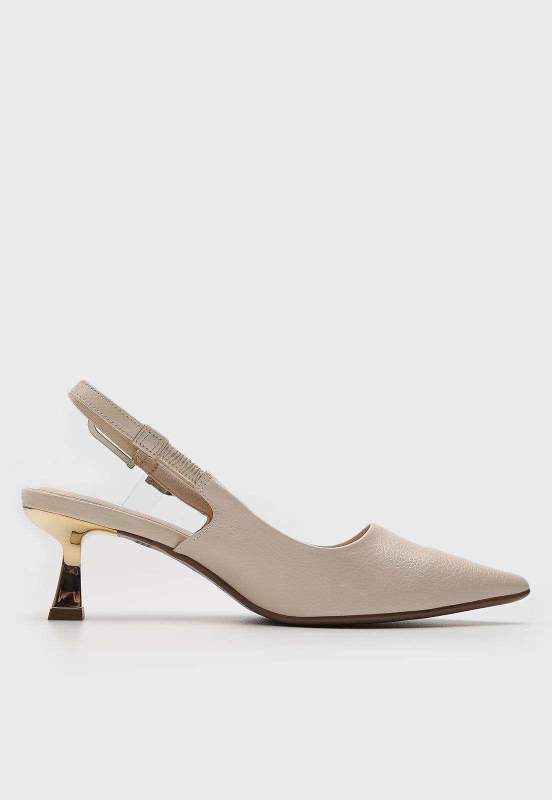 Vista 2 Scarpin Slingback cê Liso Off-White BEBECÊ off-white white