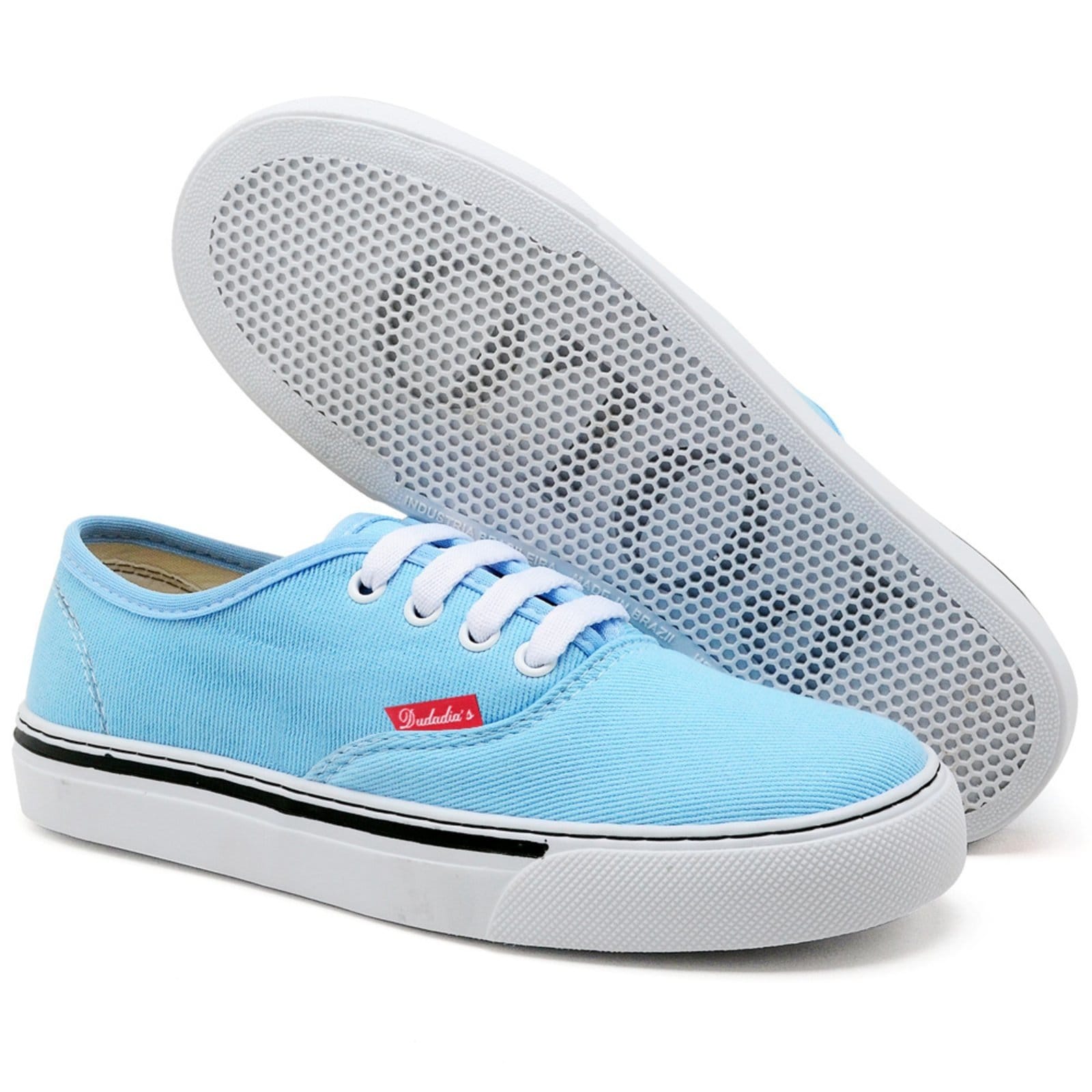 Vista 2 Tênis Feminino Adulto Juvenil Cano Alto Casual Esportivo Polo Blu azul