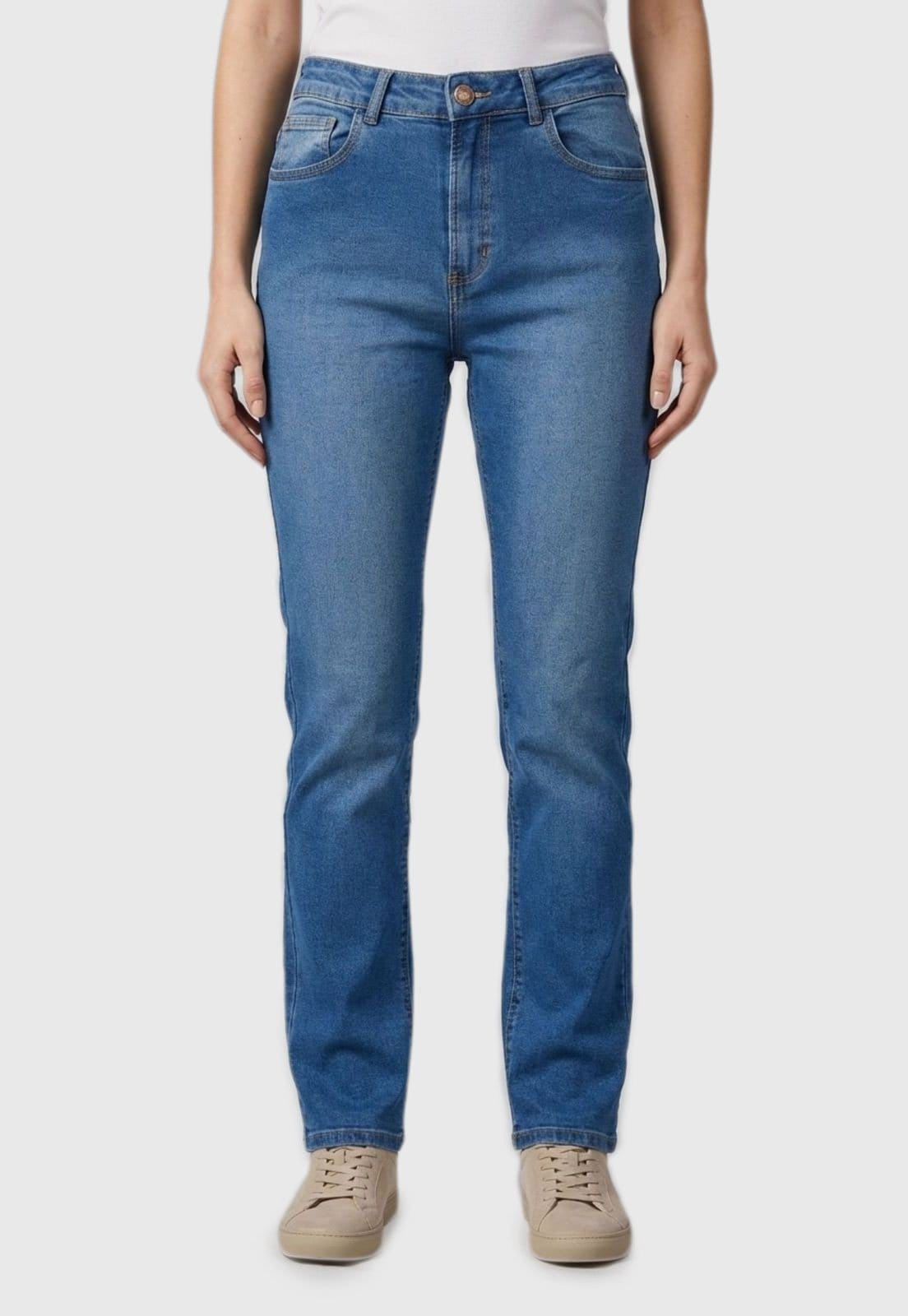 Calça Feminina Lez a Lez Jeans Reta