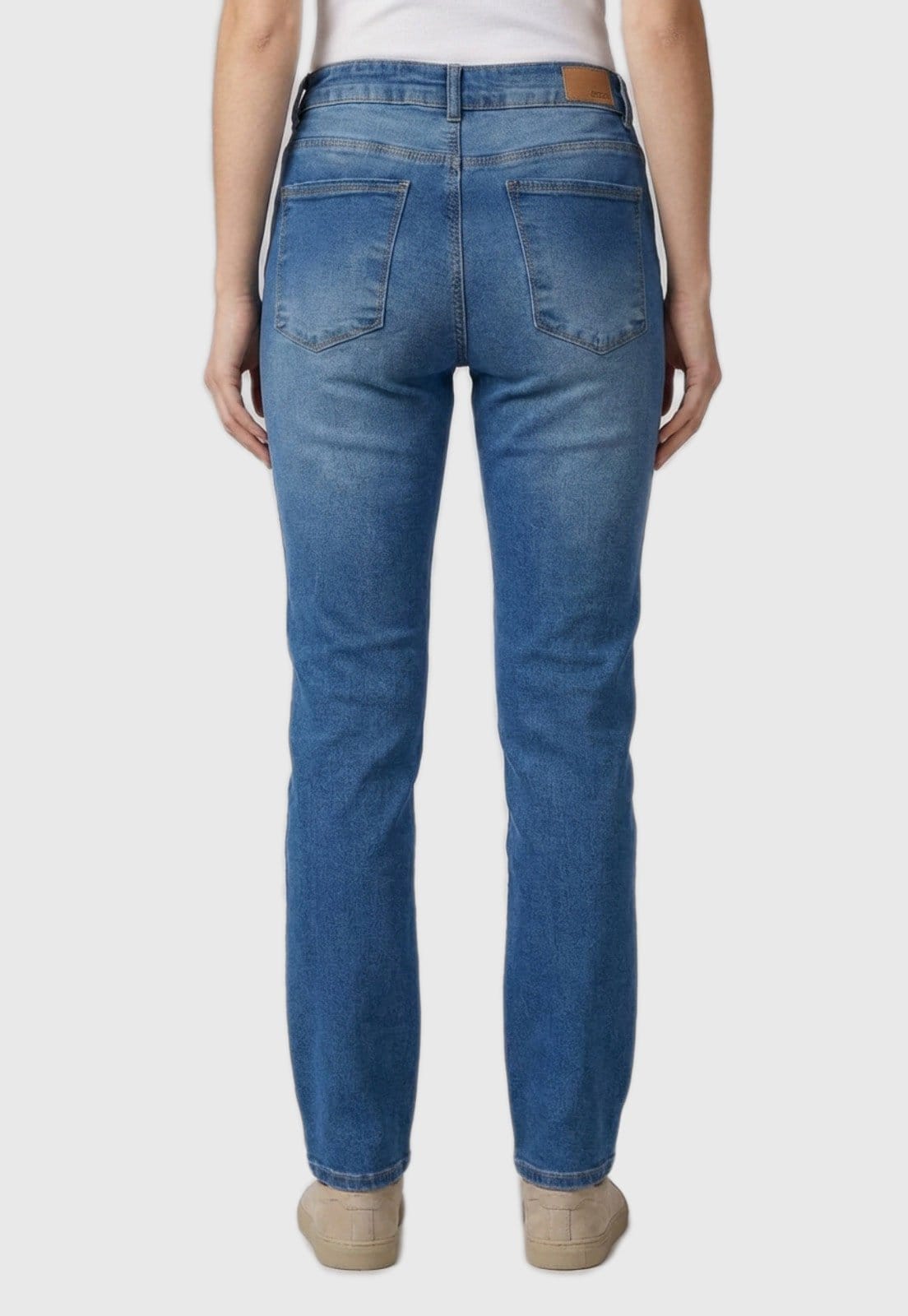 Vista 2 Calça Feminina Lez a Lez Jeans Reta Lez a Lez azul