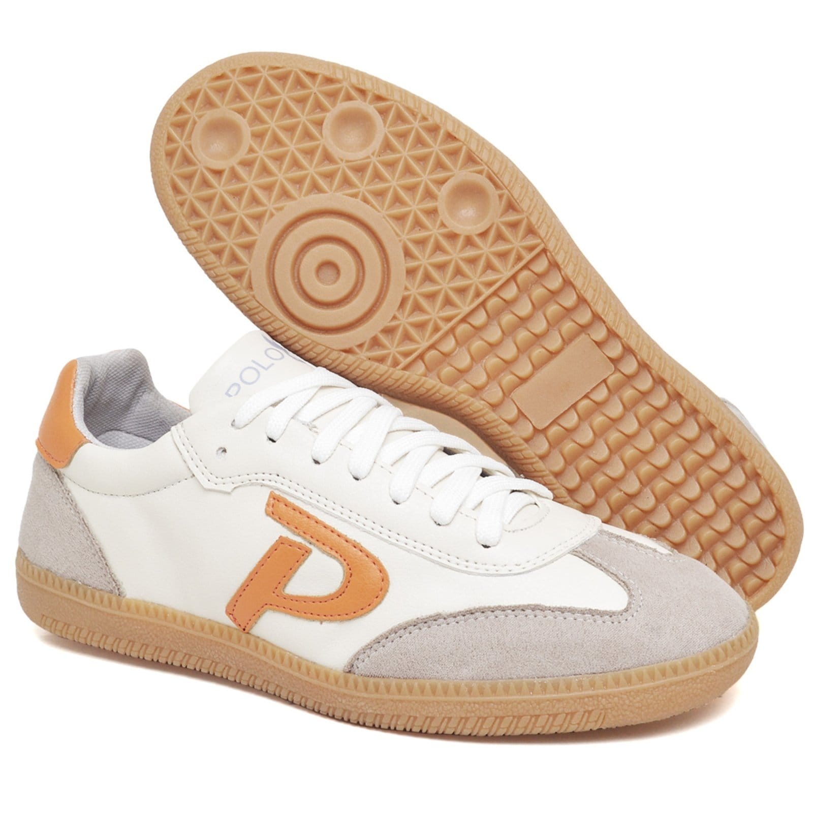 Tênis Feminino Sola Baixa Polo Blu Estiloso e Confortável Laranja do 34 ao