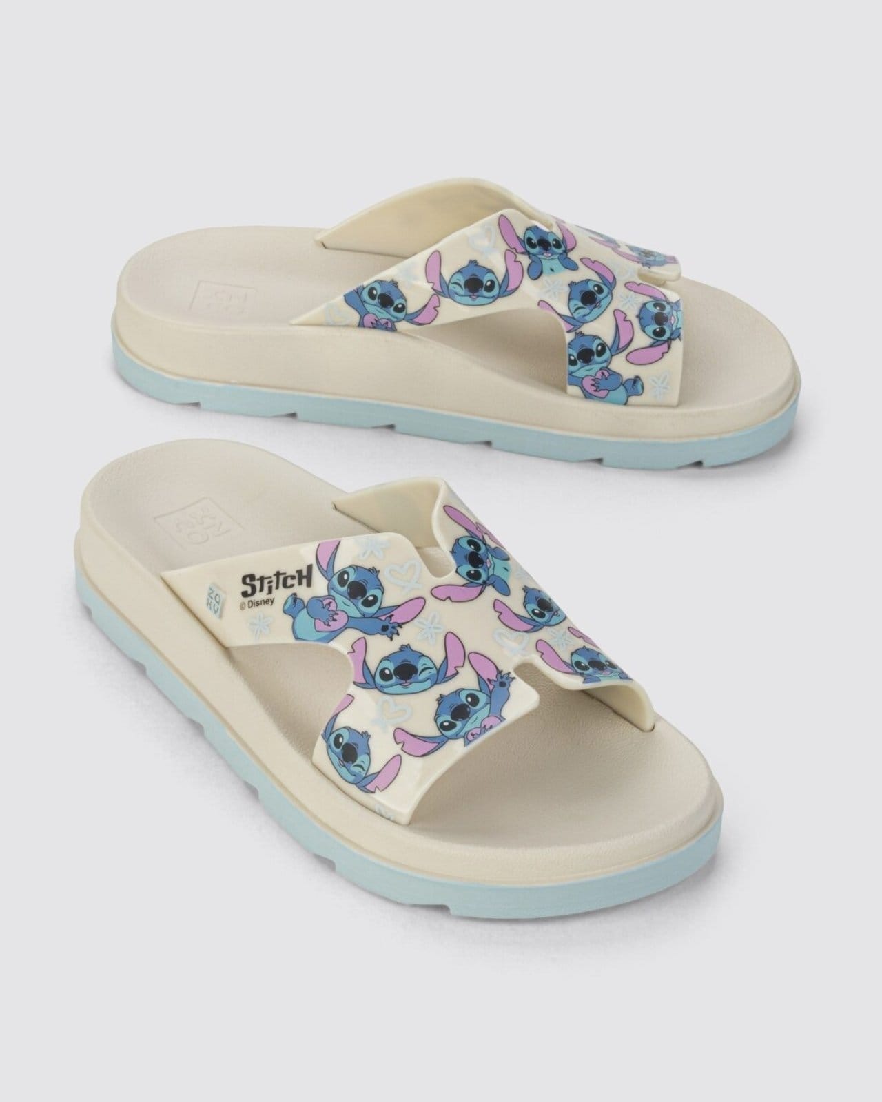 Chinelo Slide Feminino Adulto Disney Daily Zaxy Off-white