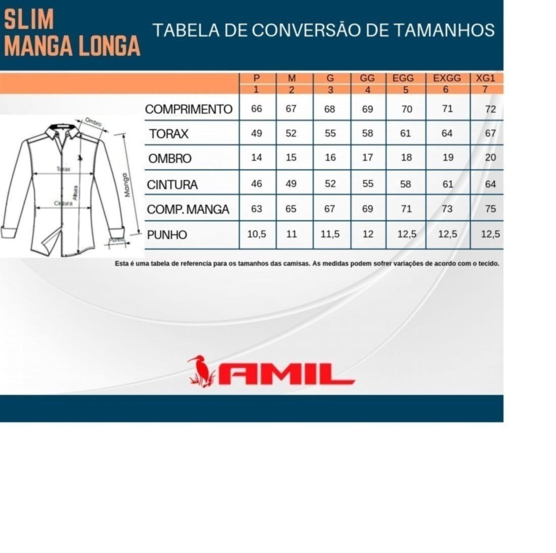 Camisa Social Amil Ambar Tecido Algodão Com Elastano Acetinado Macia Manga Longa Luxo Índigo - 2