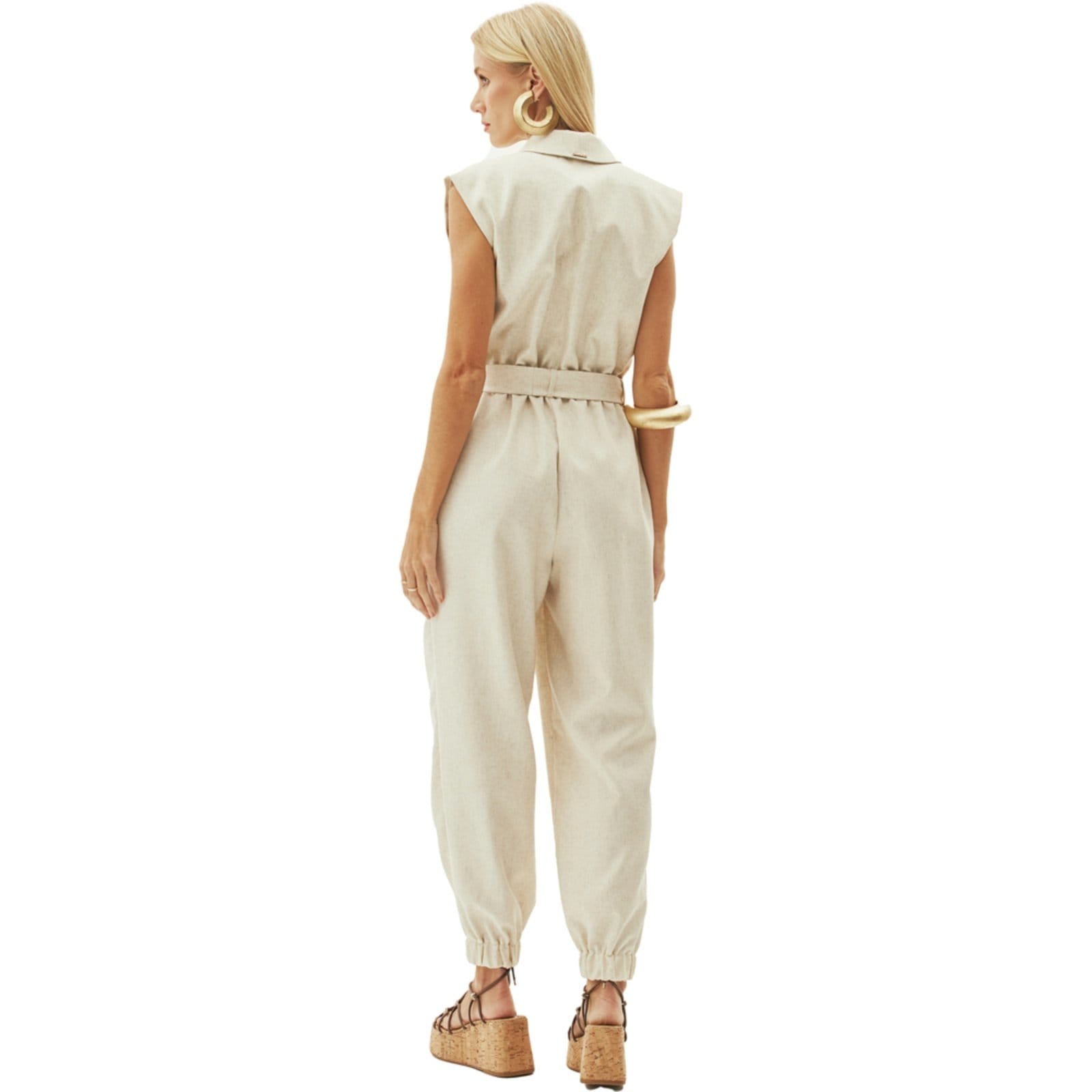 Vista 2 Macacão Lança Perfume Full Length AV24 Feminino Lança Perfume bege