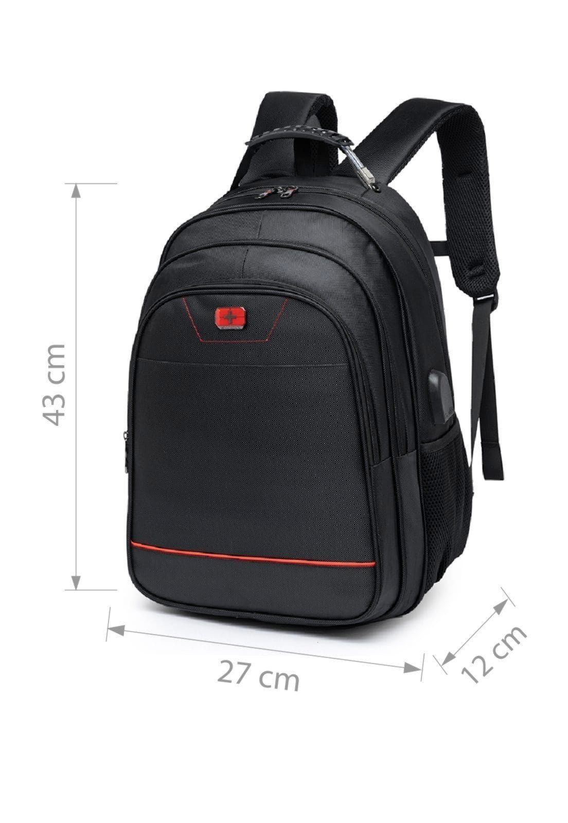 Vista 2 Mochila Swicky Executiva Grande Faculdade SWICKY preto