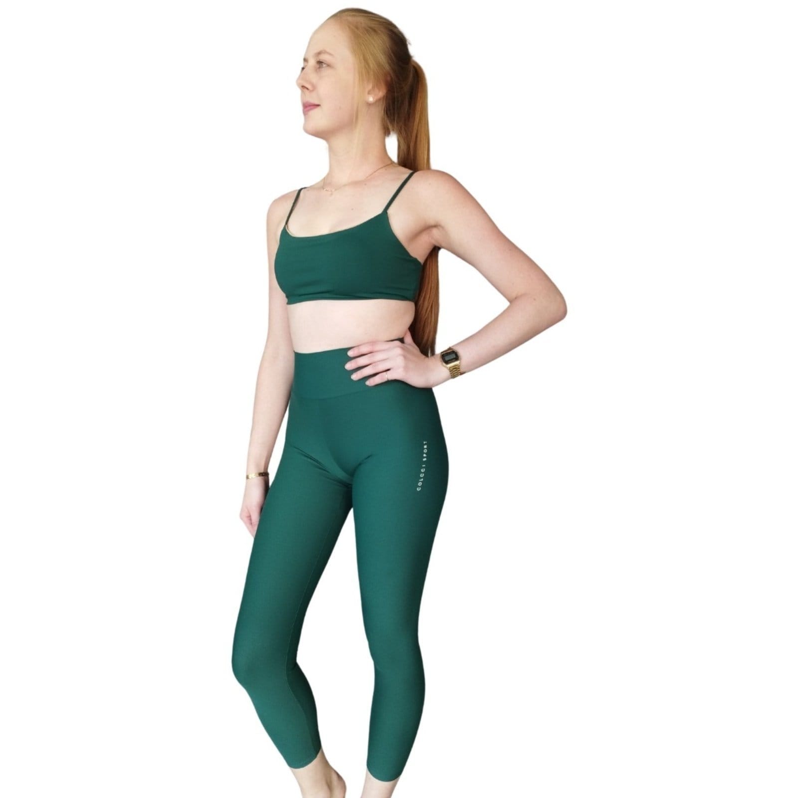 Vista 2 Calça Legging Performance Trainning Colcci verde