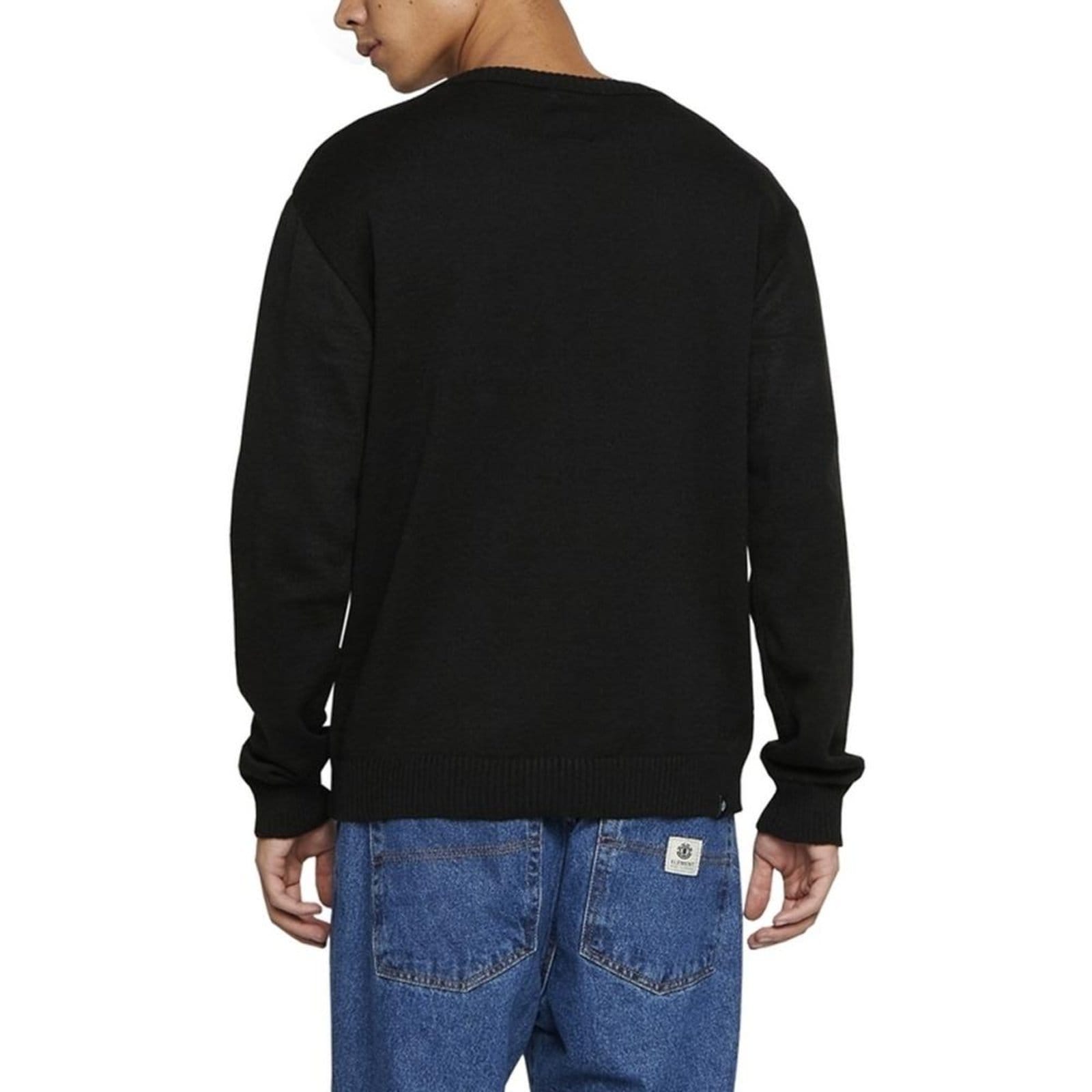 Vista 2 Tricot Element Careca Classic Crew 2 WT24 Masculino Element preto