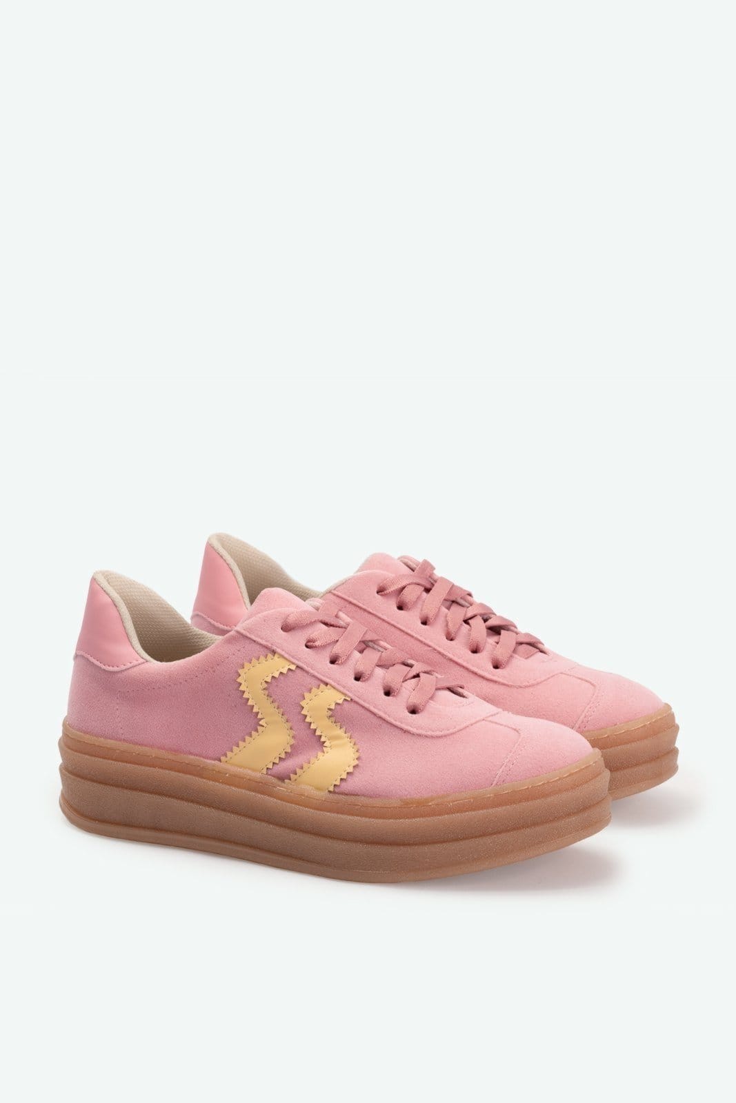 Vista 2 Tênis Marla Suzana Santos rosa