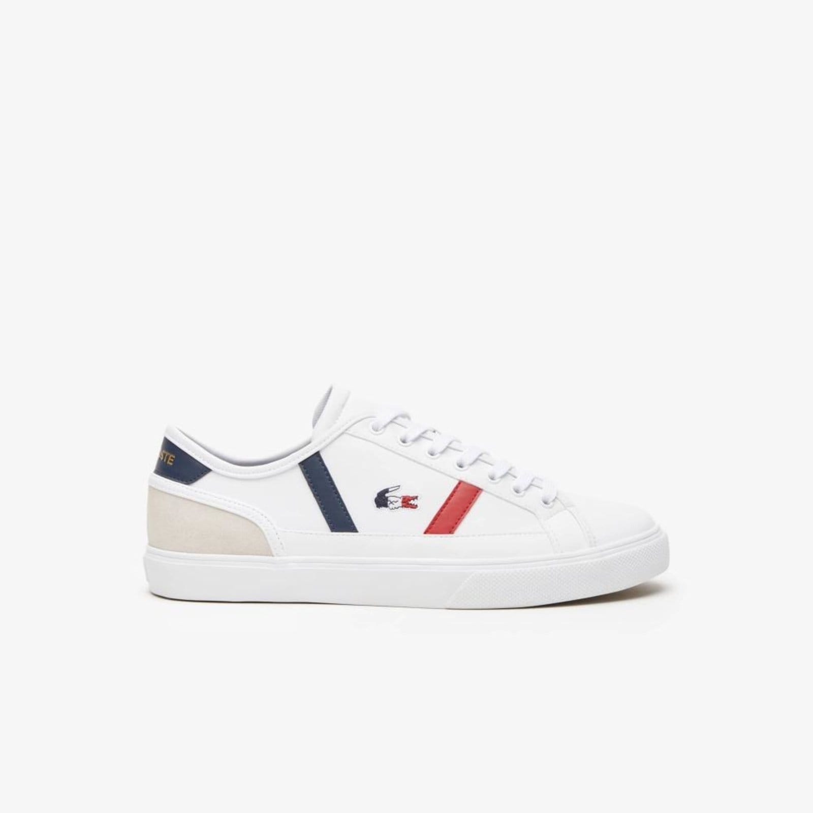 Tênis masculino Lacoste Sideline Pro em couro tricolor