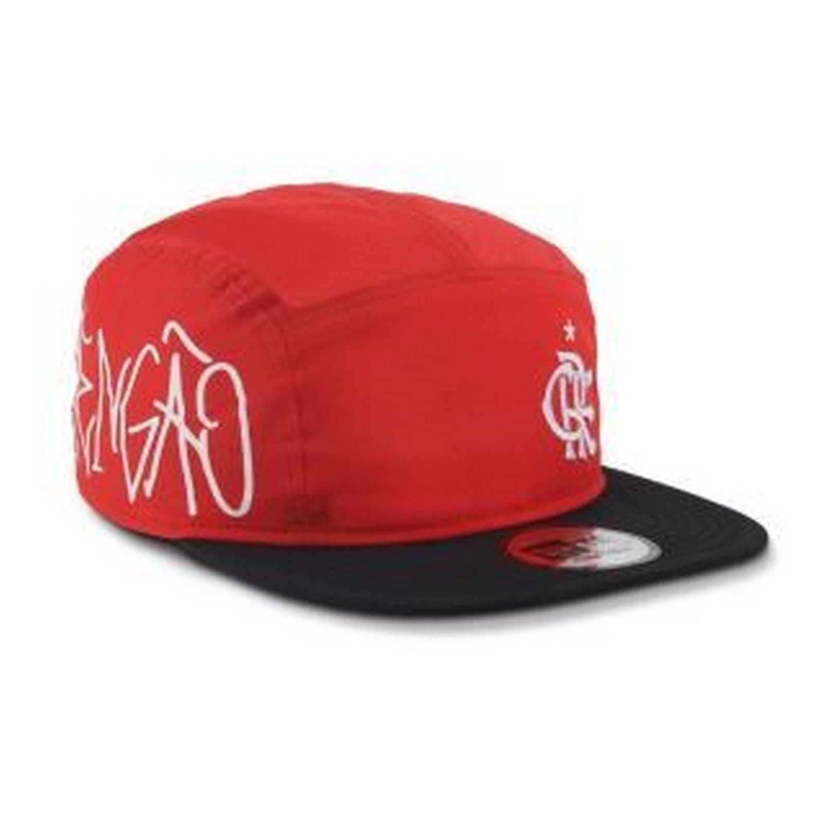 Vista 2 Boné New Era CAMPER Mengão CRF Futebol new era vermelho