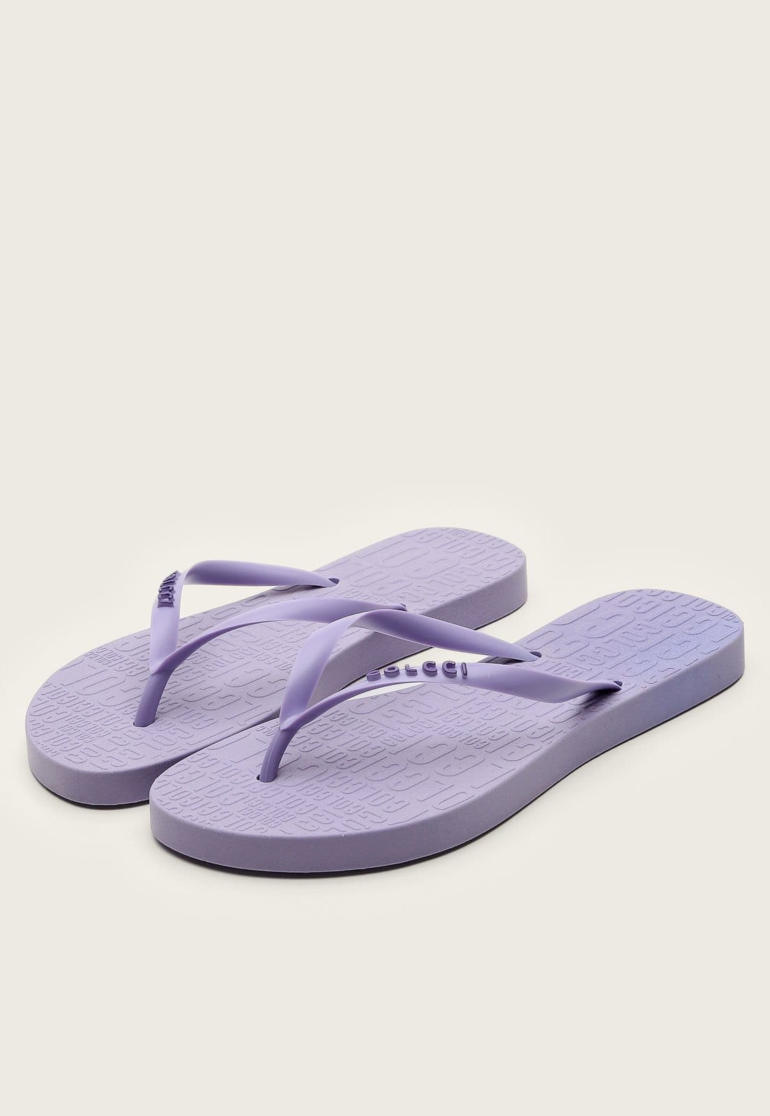 Vista 2 Chinelo Colcci Logo Lilás Colcci roxo