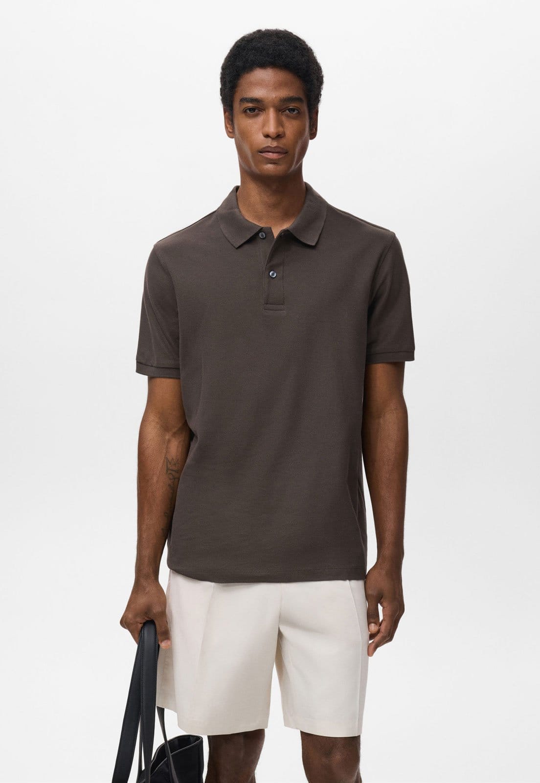 Camisa Polo Masculina Mango POLO REA Escuro