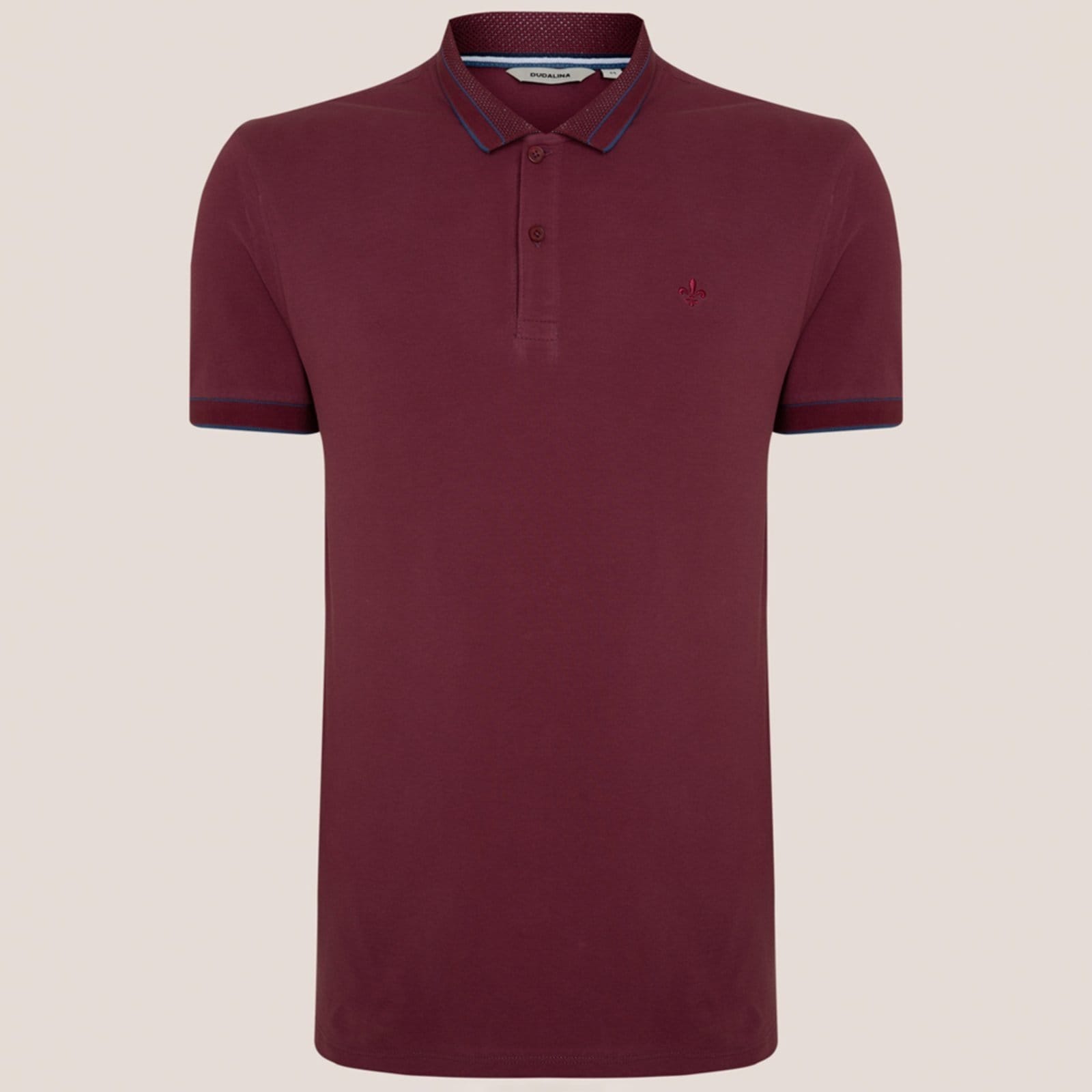 Camisa Polo Dudalina Textura Gola Pr26 Masculino