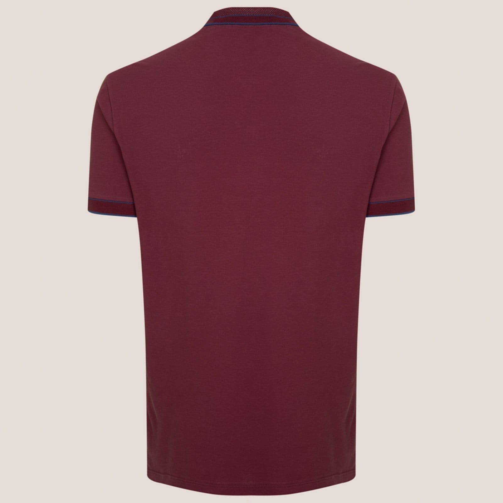 Vista 2 Camisa Polo Dudalina Textura Gola Pr26 Masculino Dudalina bordô