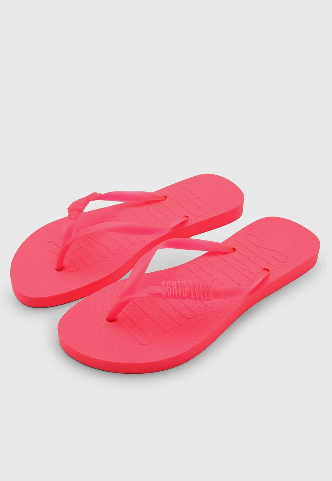 Vista 2 Chinelo Feminino Santa Lolla Tiras Finas Santa Lolla pink