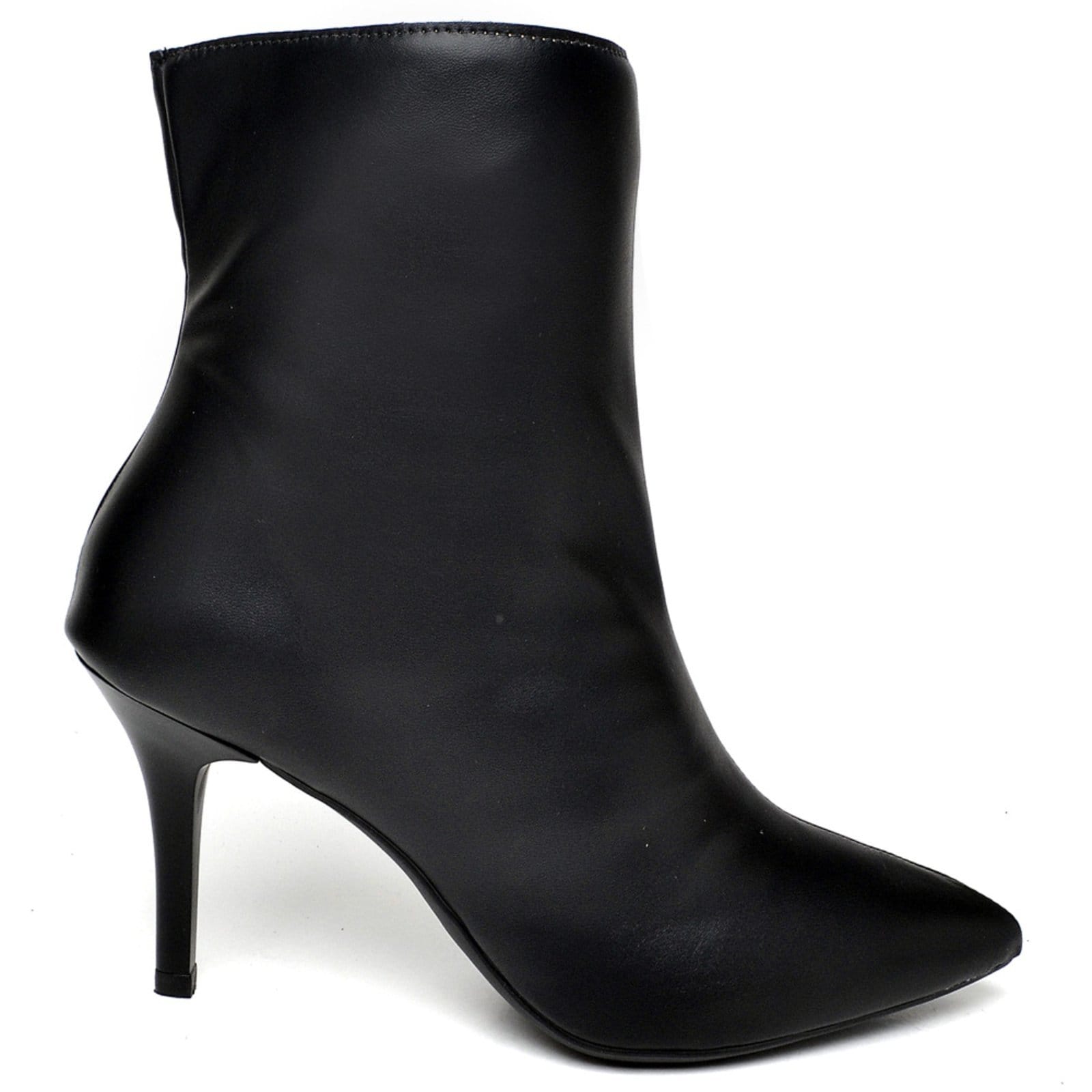 Vista 2 Bota Cano Curto Salto Fino Médio Napa Ella's ZAFREM preto