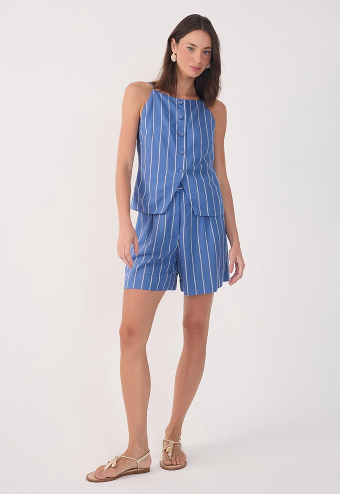 Vista 2 Bermuda Dress To Reta Listrada Dress to azul