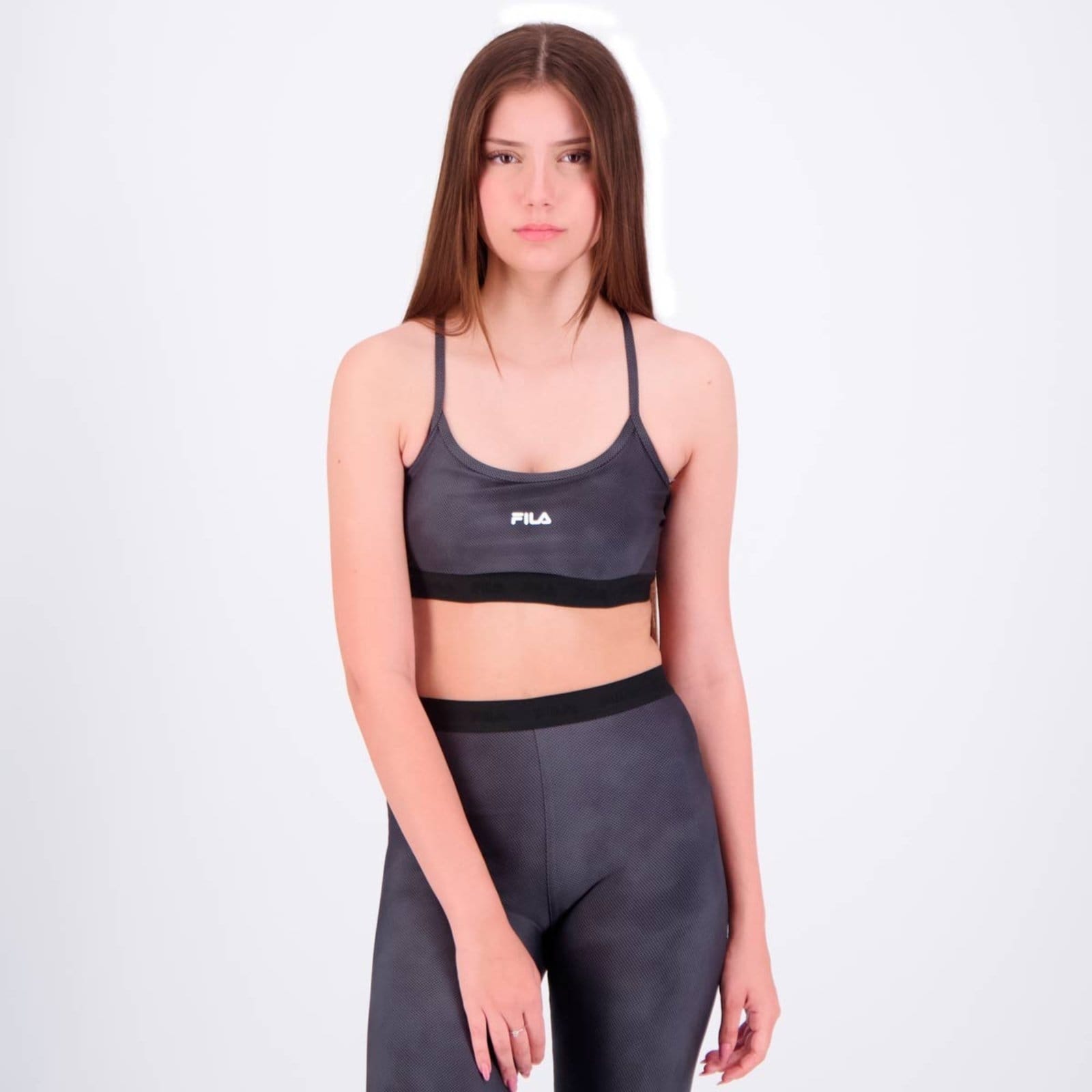 Top Fila Train Elastic V Feminino