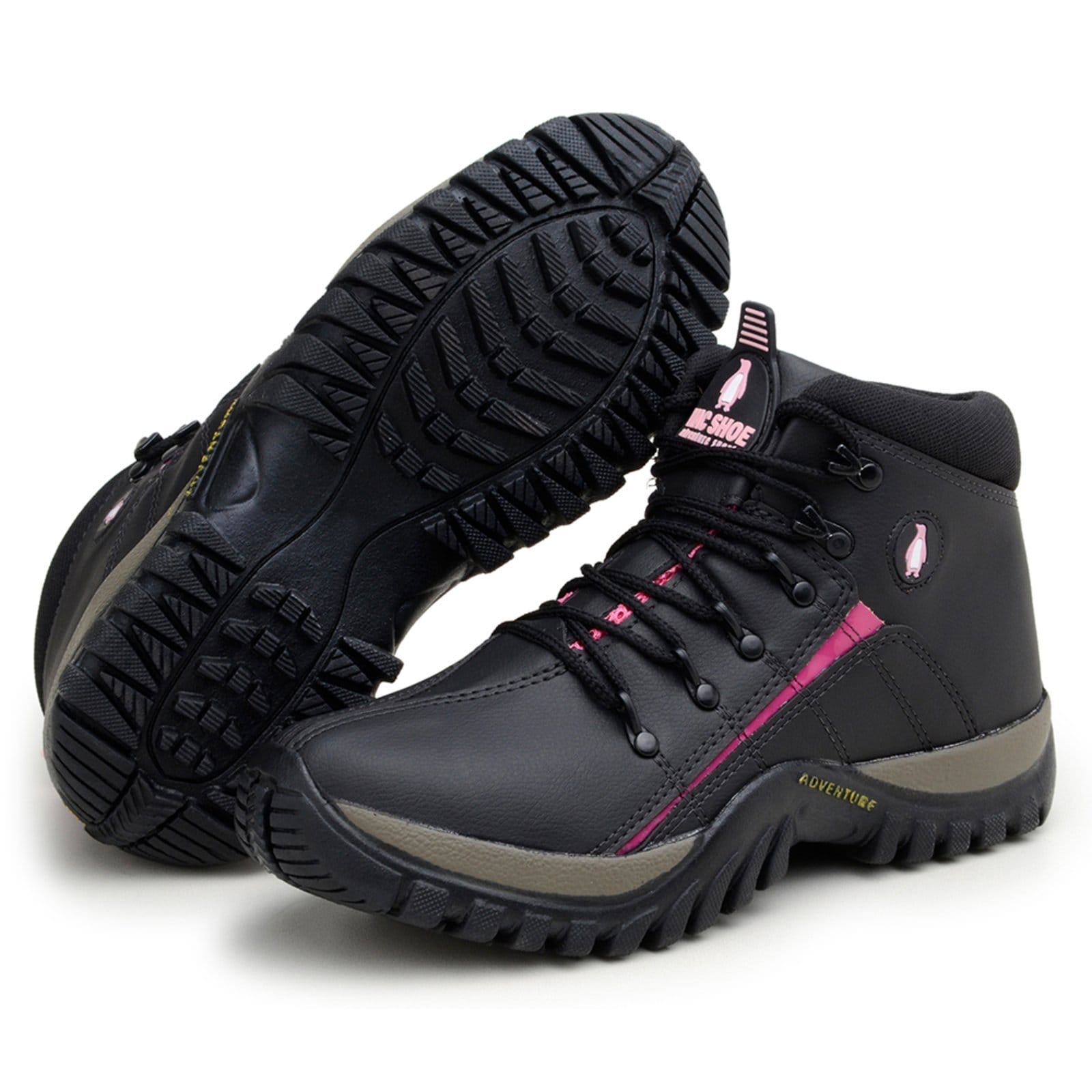 Vista 2 Bota Adventure Yes Basic Feminina para Trilha Trekking Confortável Preto Yes Basic pink/preto pink