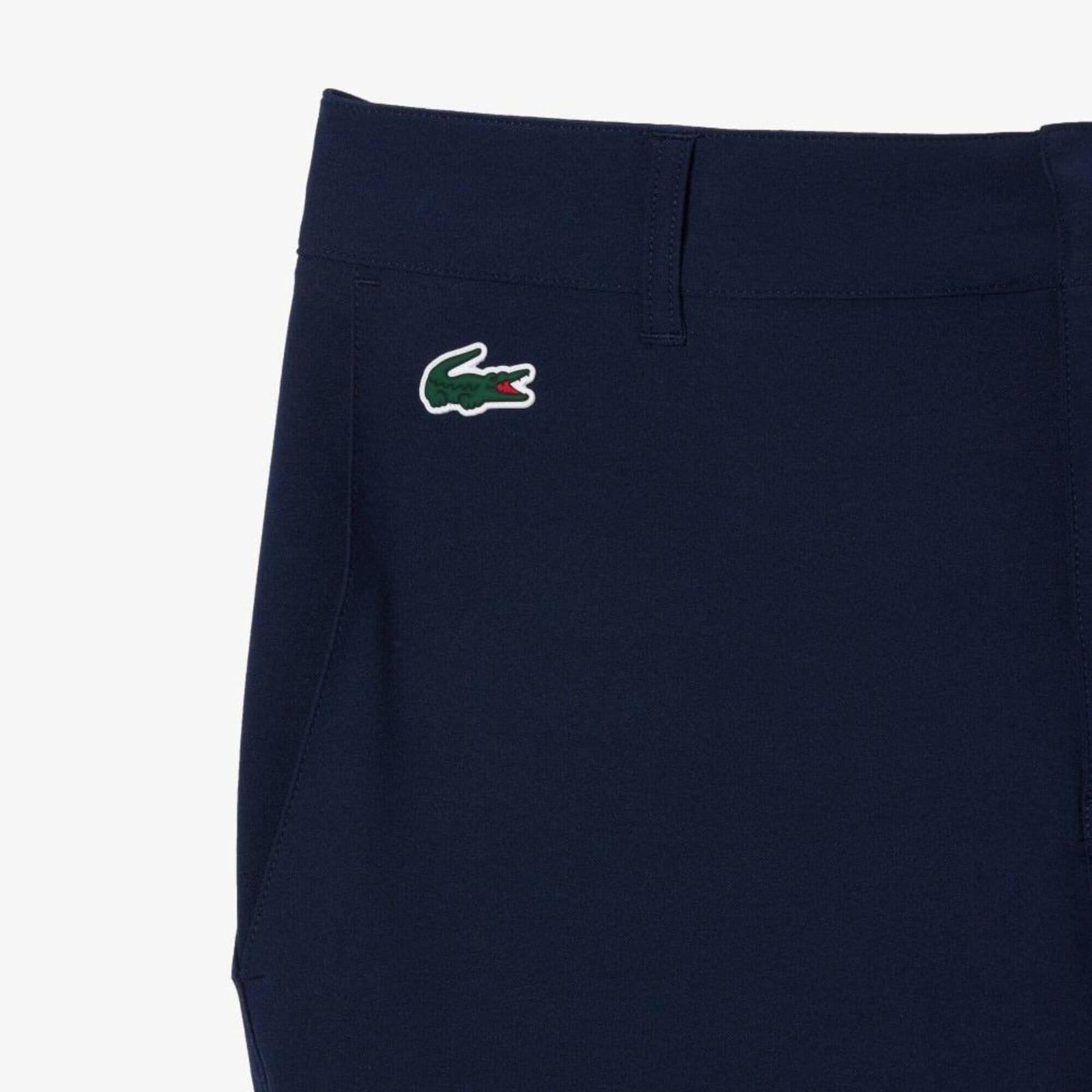 Vista 2 Calça Lacoste Golf Slim Fit em sarja absorvente Lacoste azul