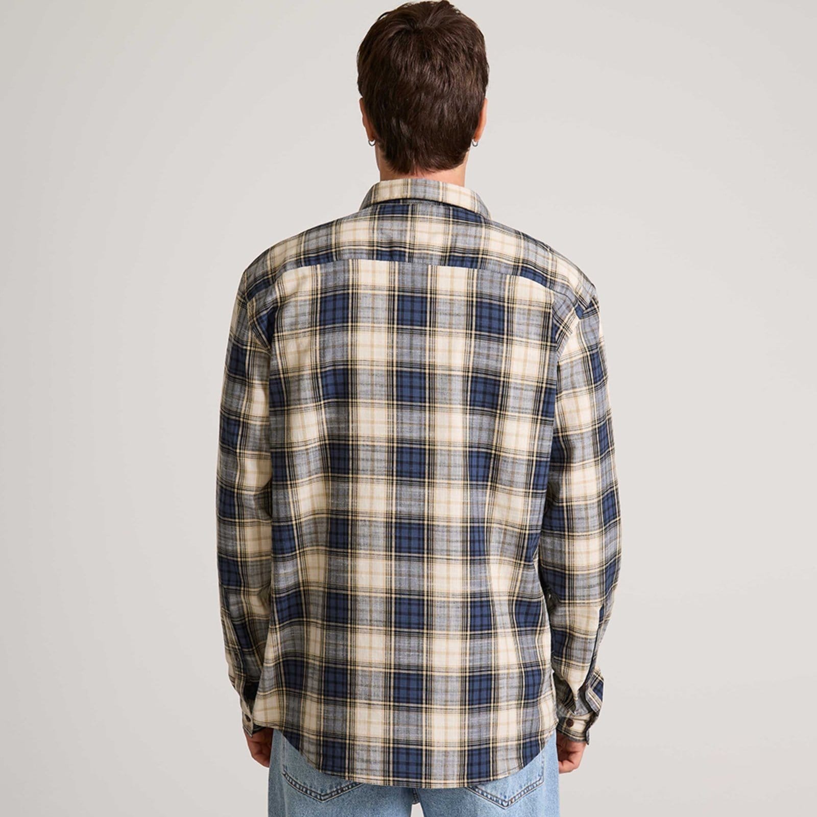 Vista 2 Camisa John John Blue Square Ou25 Azul Masculino John John azul blue