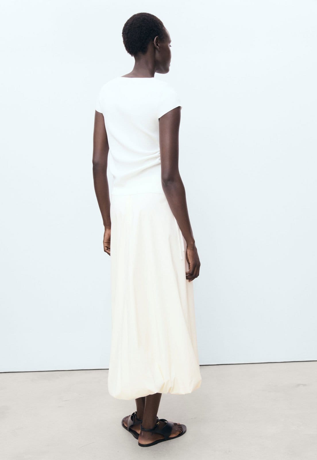 Vista 2 Saia Mango Longa Globe Off-White Mango off-white white