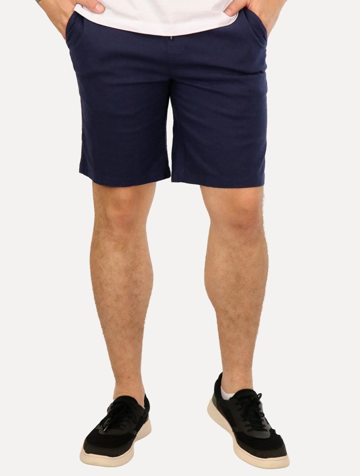 Bermuda Original Penguin Masculina Regular Chino Linho Marinho