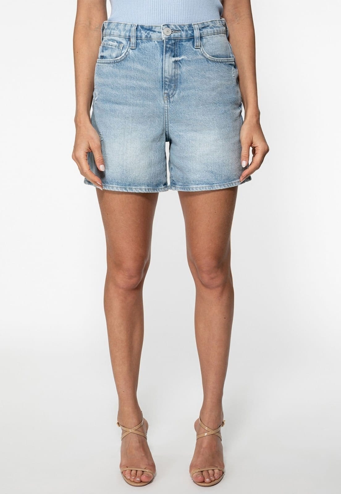 Bermuda Guess Jeans Curta Azul Claro