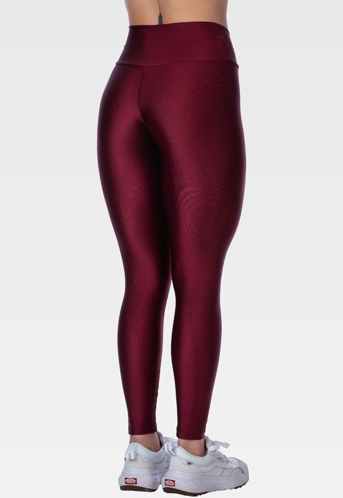 Vista 2 Calça Legging Fitness Cós Alto Transpassado Summer Soul Summer Soul bordô