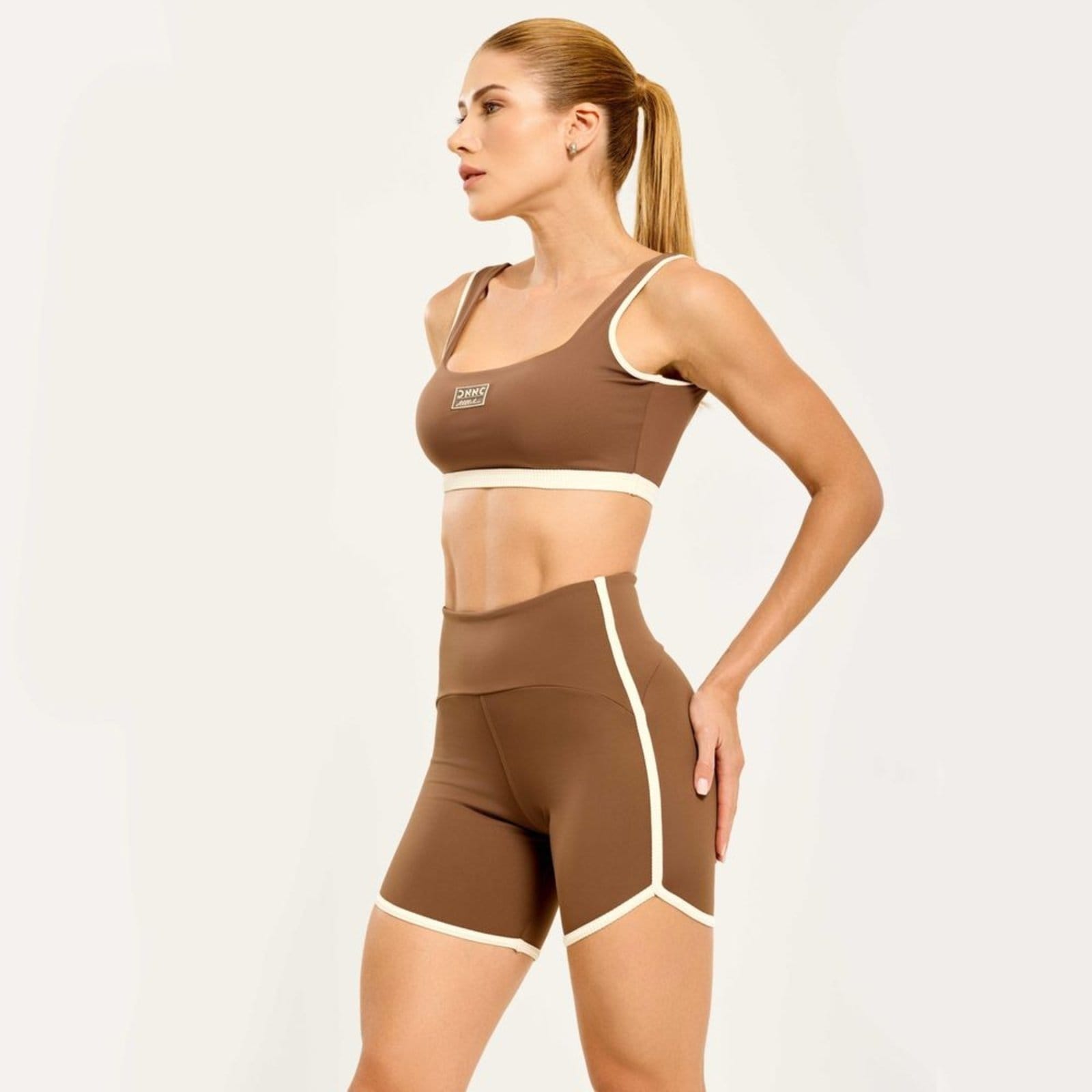 Short Impression Castanho Capucine Poliamida