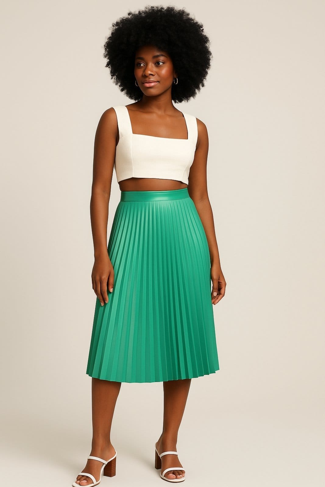 Saia Midi D Bell Outlet Fashion Plissada