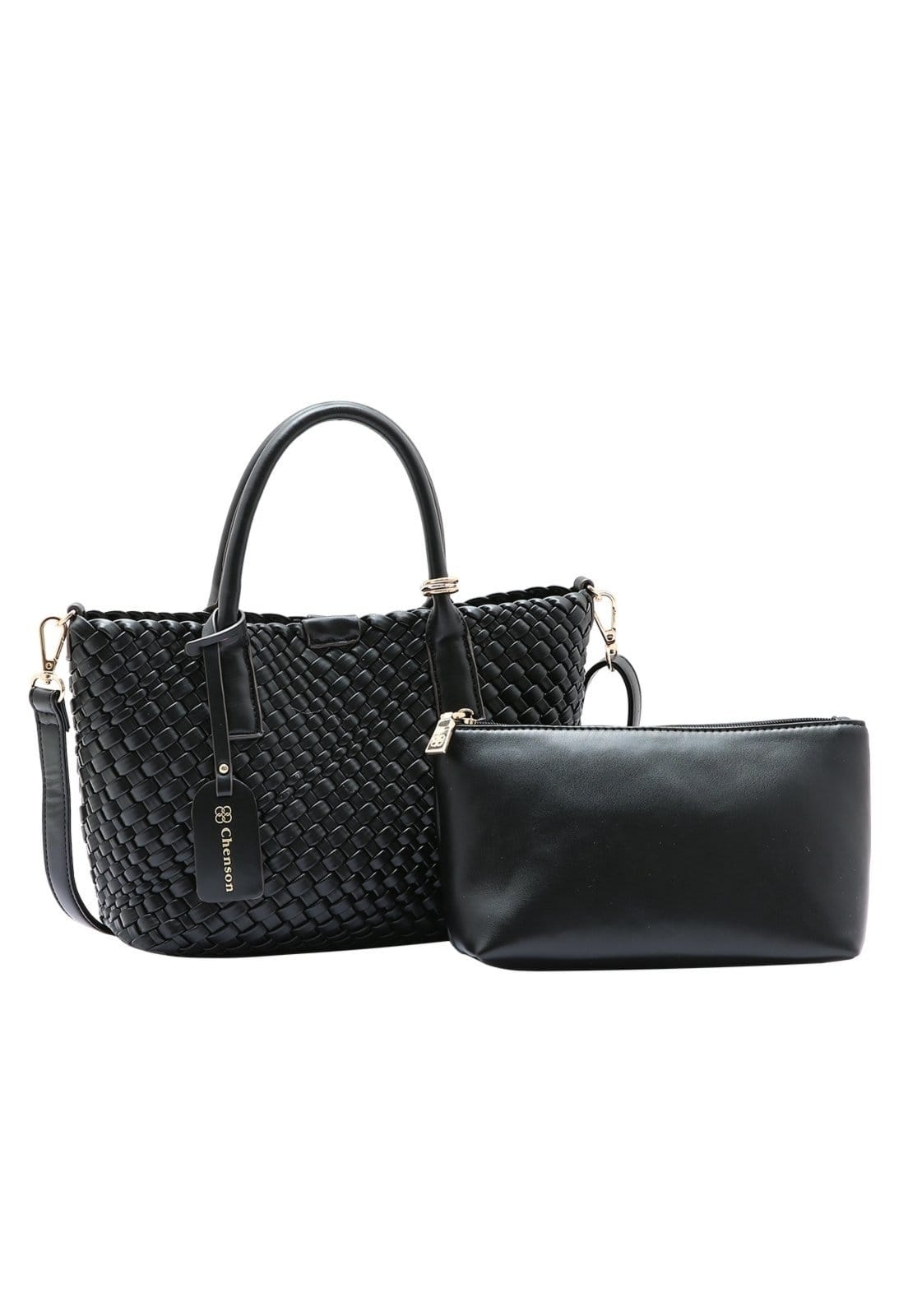 Kit Bolsa Feminina + Necessaire Chenson Original Tressê Elegance Mão 3485004