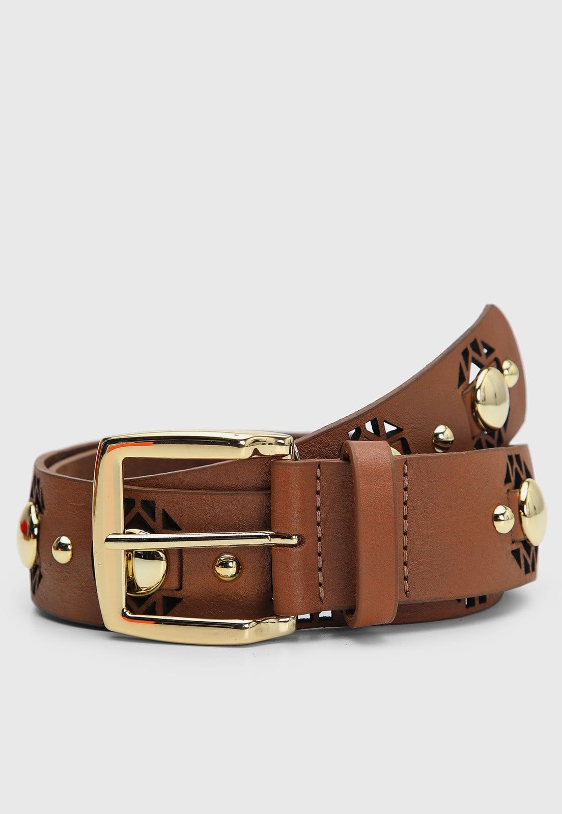 Cinto Feminino Luiza Barcelos Detalhes Metálicos