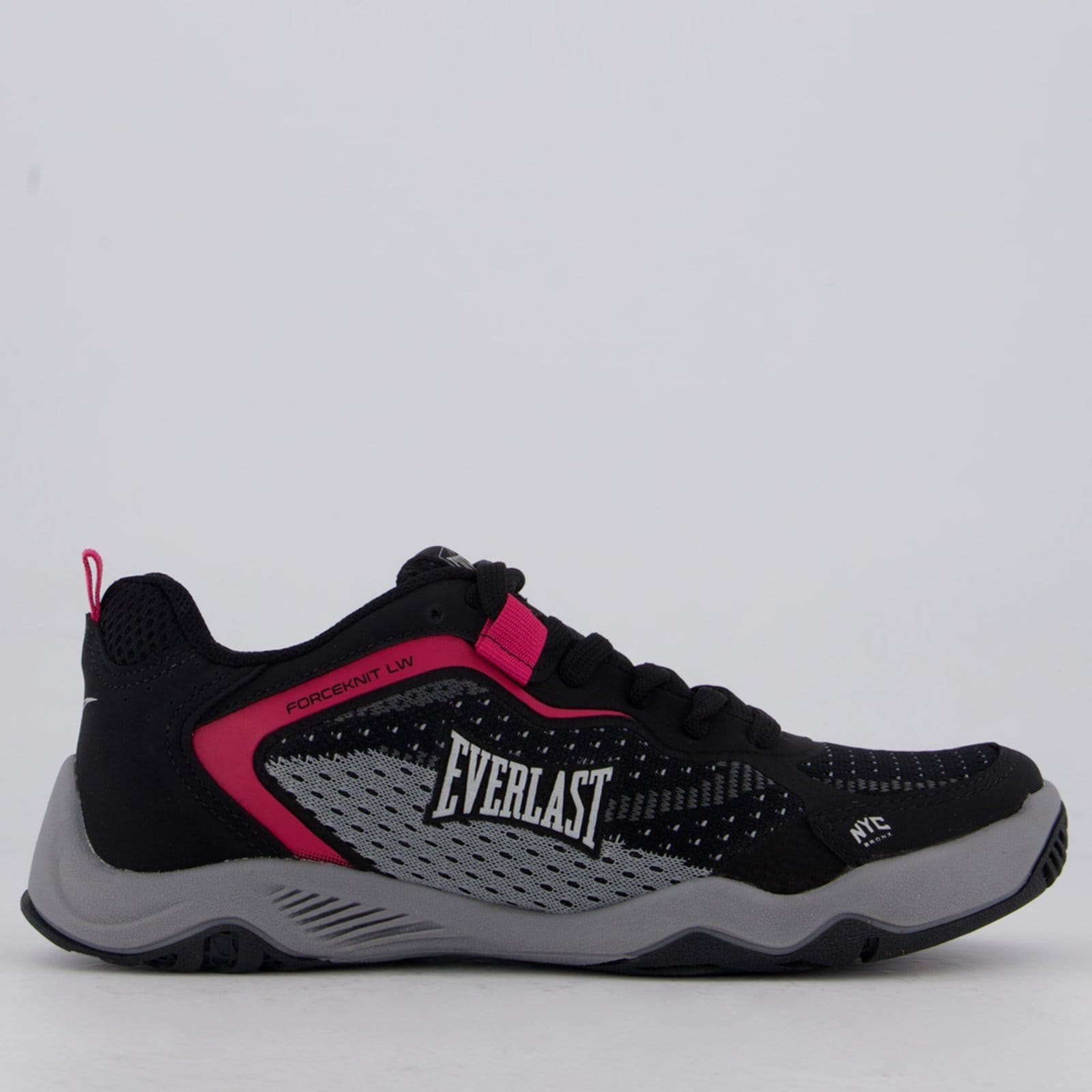 Tênis Everlast Forceknit 6 Low Feminino Preto e Rosa
