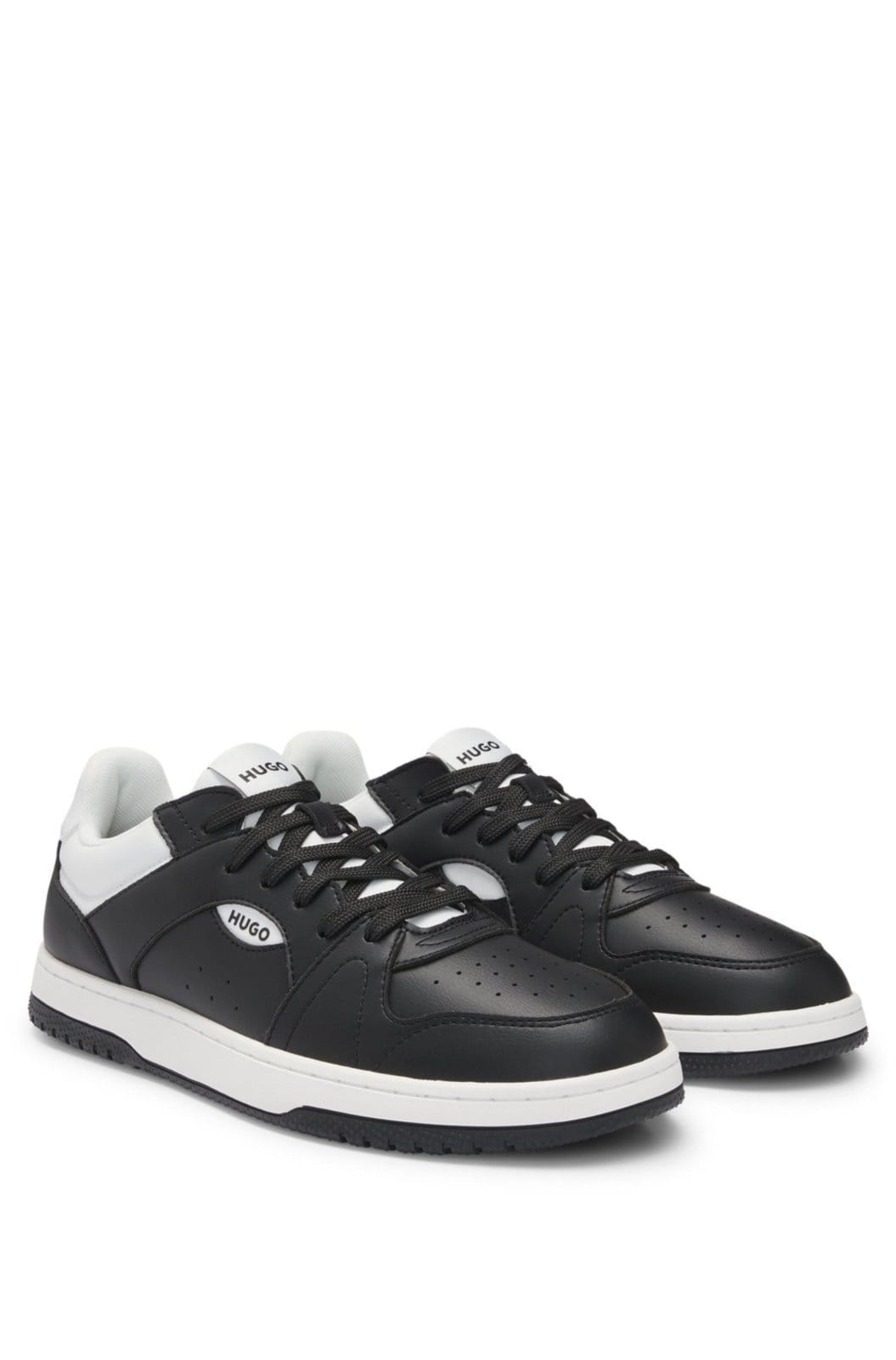 Sapatilhas De Pele Sintética Com Logo