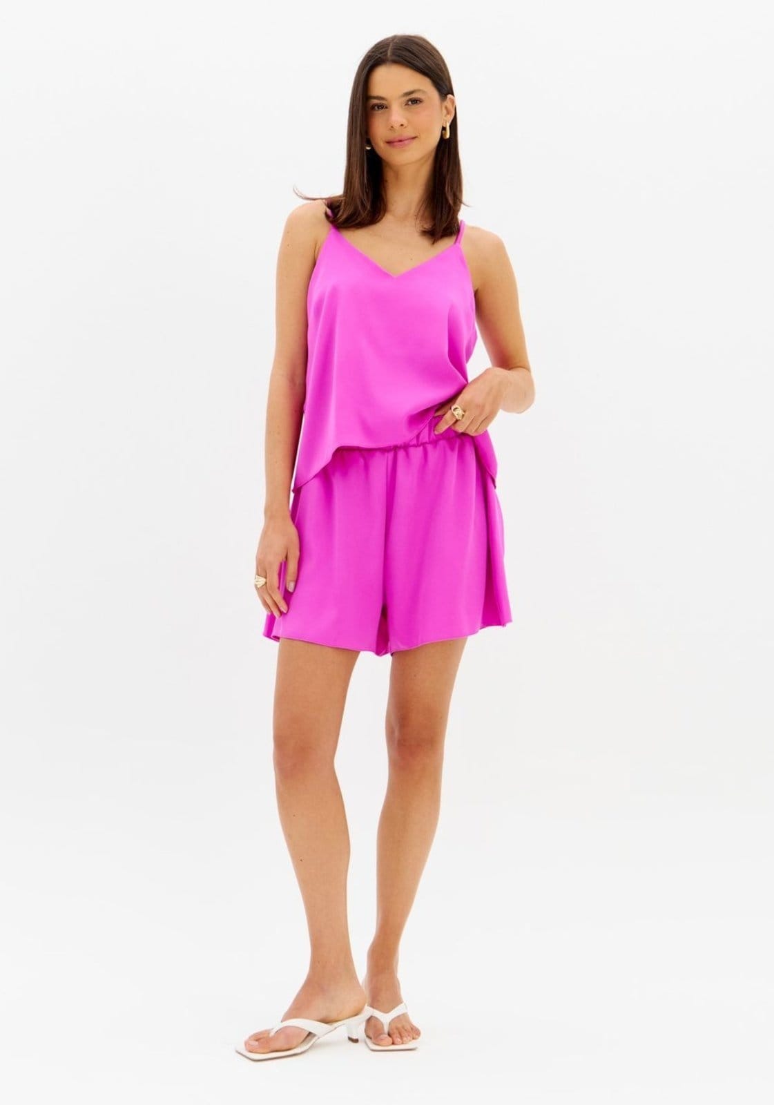 Short Cintura Alta Com Amarração