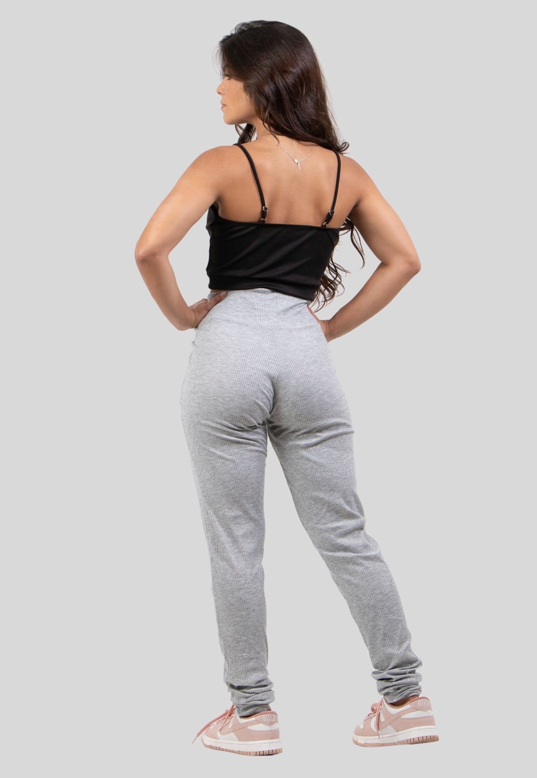 Vista 2 Calça Jogger Ribana Diluxo Diluxo preto