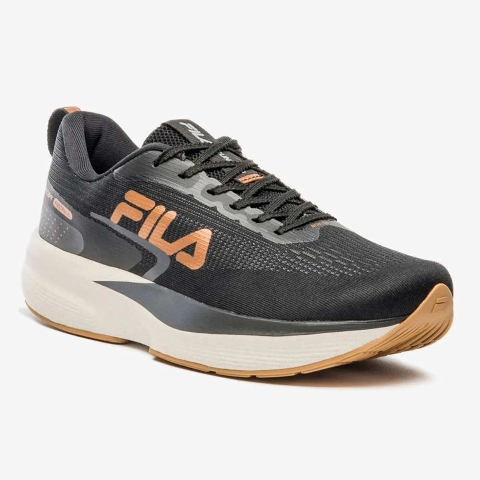 Vista 2 Tênis Esportivo Feminino Racer Fastpace Cobre Fila F02R0 Fila preto