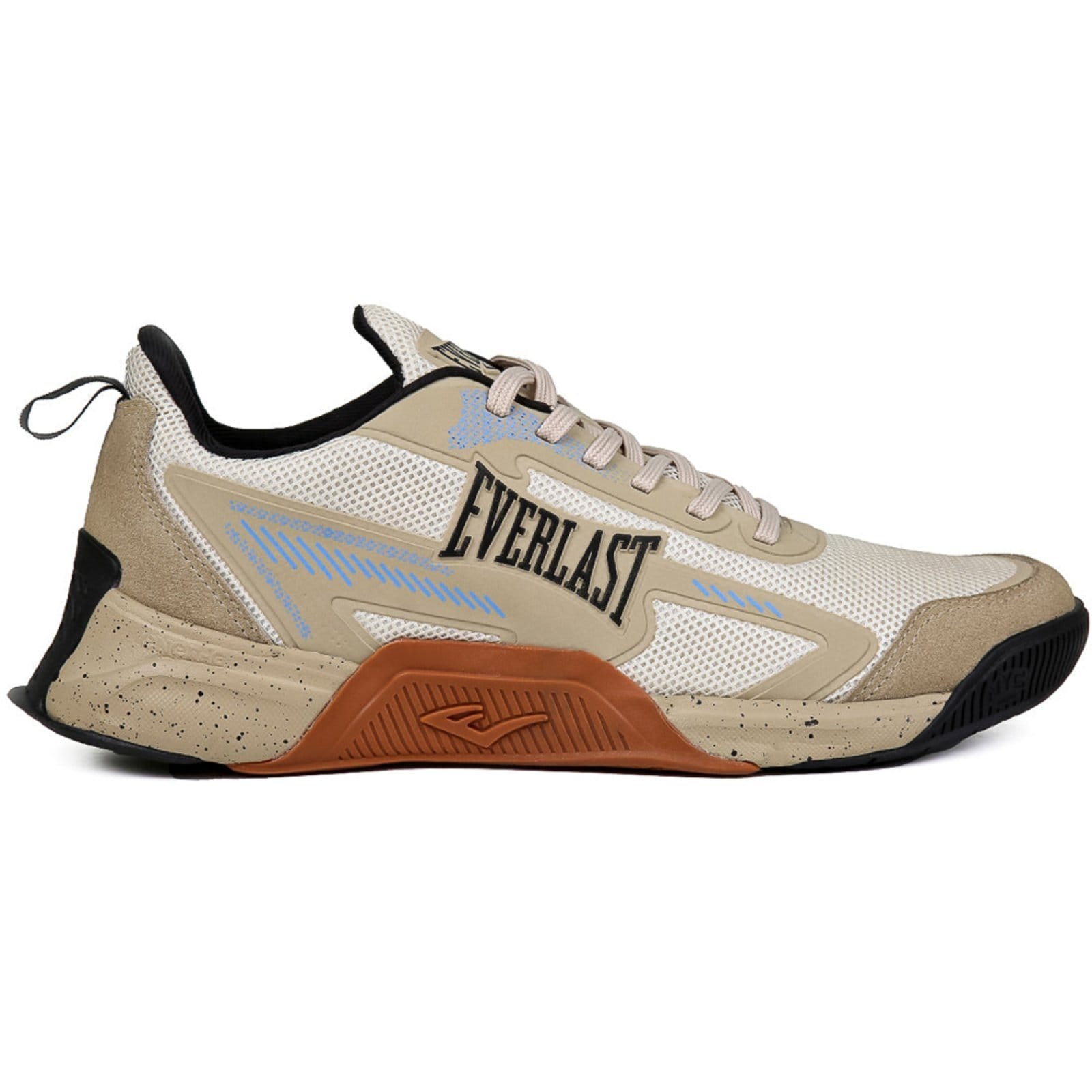 Vista principal Tênis Everlast Jump 5 Low e Preto Unissex Everlast bege