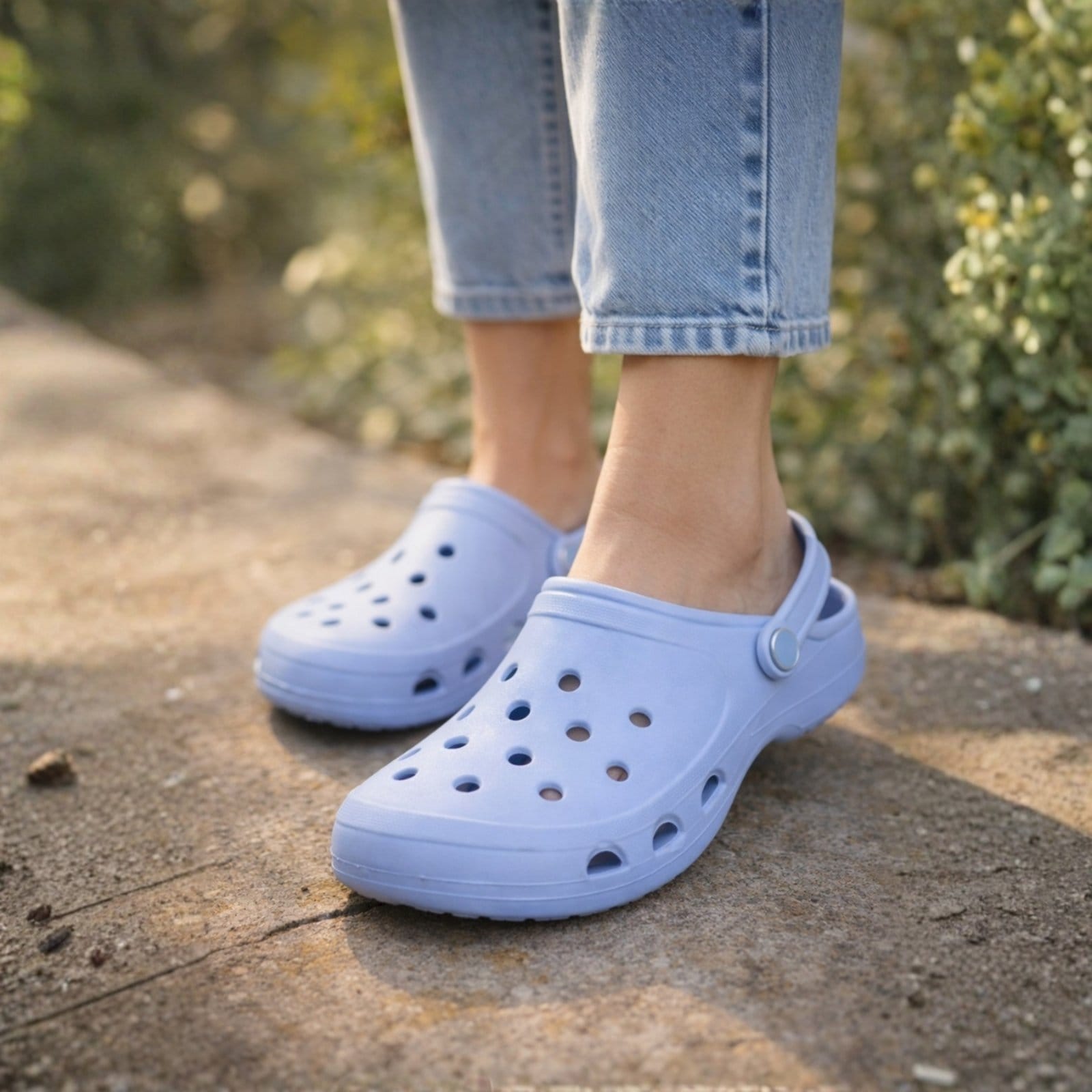 Vista 2 Chinelo Babuche Feminina Sandália Confortável Angipé azul