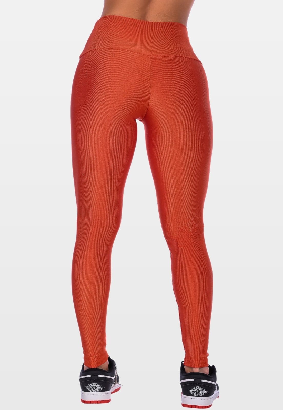 Vista 2 Calça Legging Fitness Cós Alto Summer Soul Básica Canelado Summer Soul laranja
