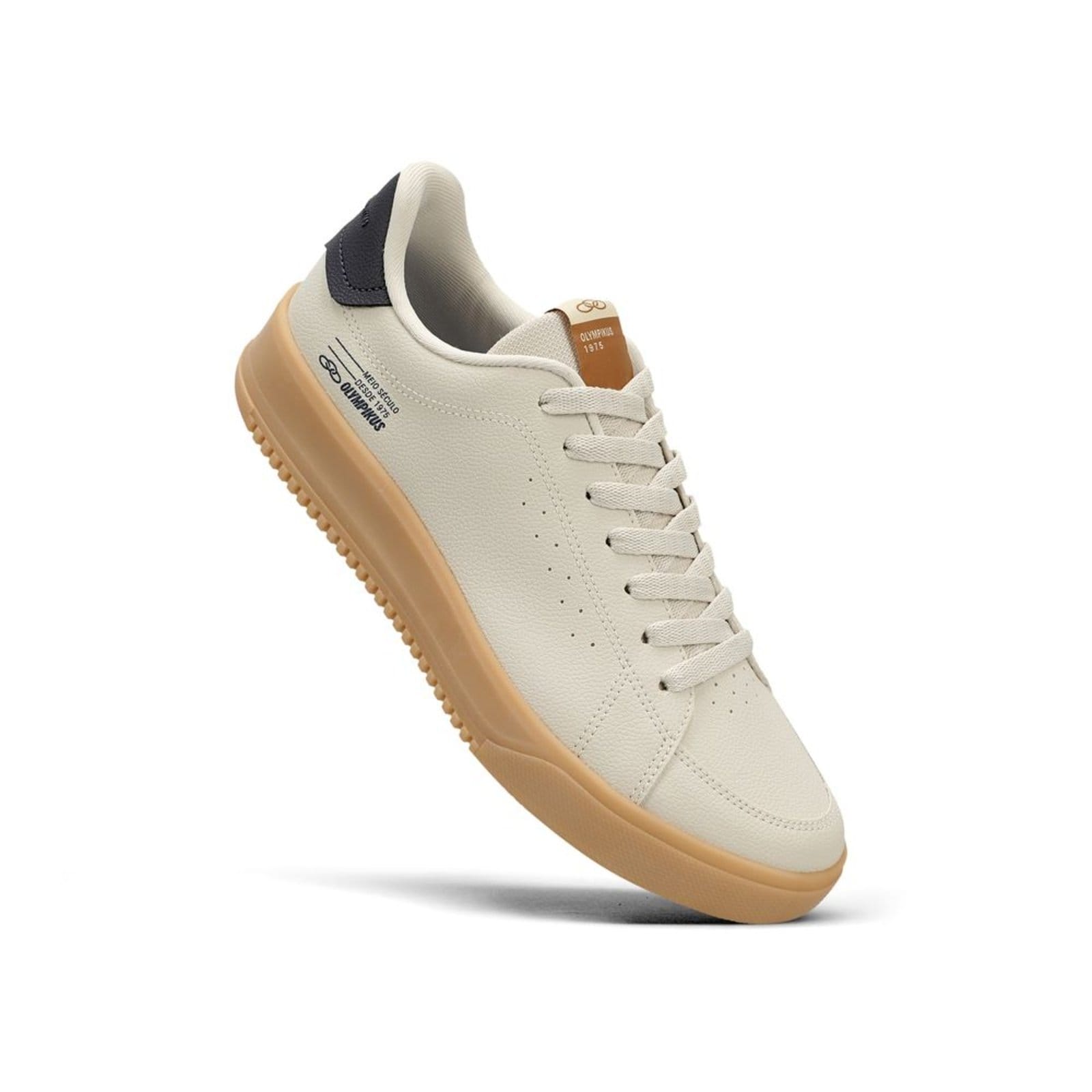 Vista 2 Tênis Olympikus Eros 2 Masculino 38 OLYMPIKUS bege