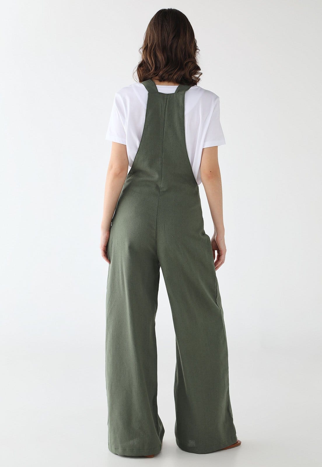 Vista 2 Macacão Feminino Roxy Beach Cruiser Oliva Roxy verde