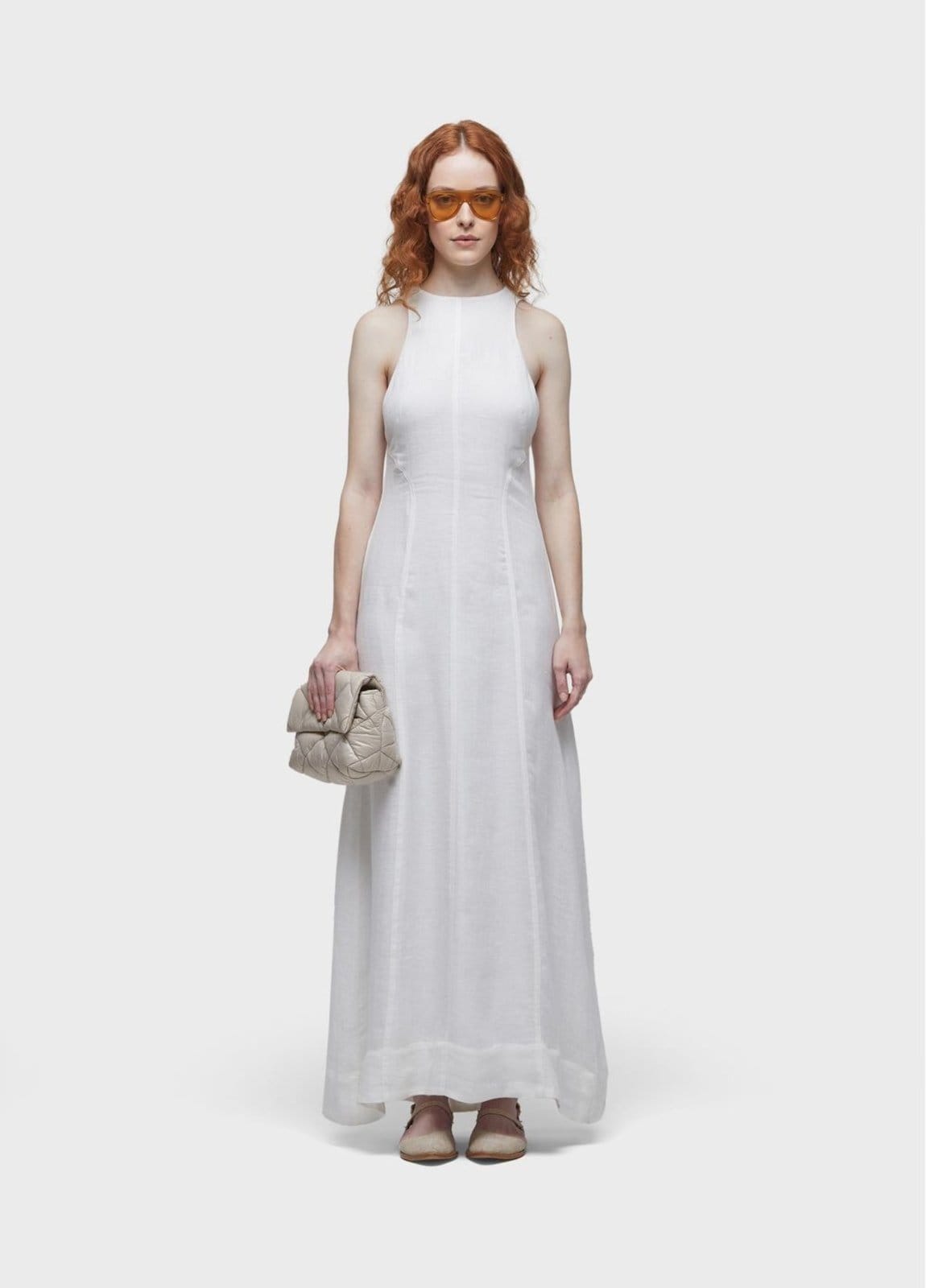 Vista principal Vestido linen Osklen off-white